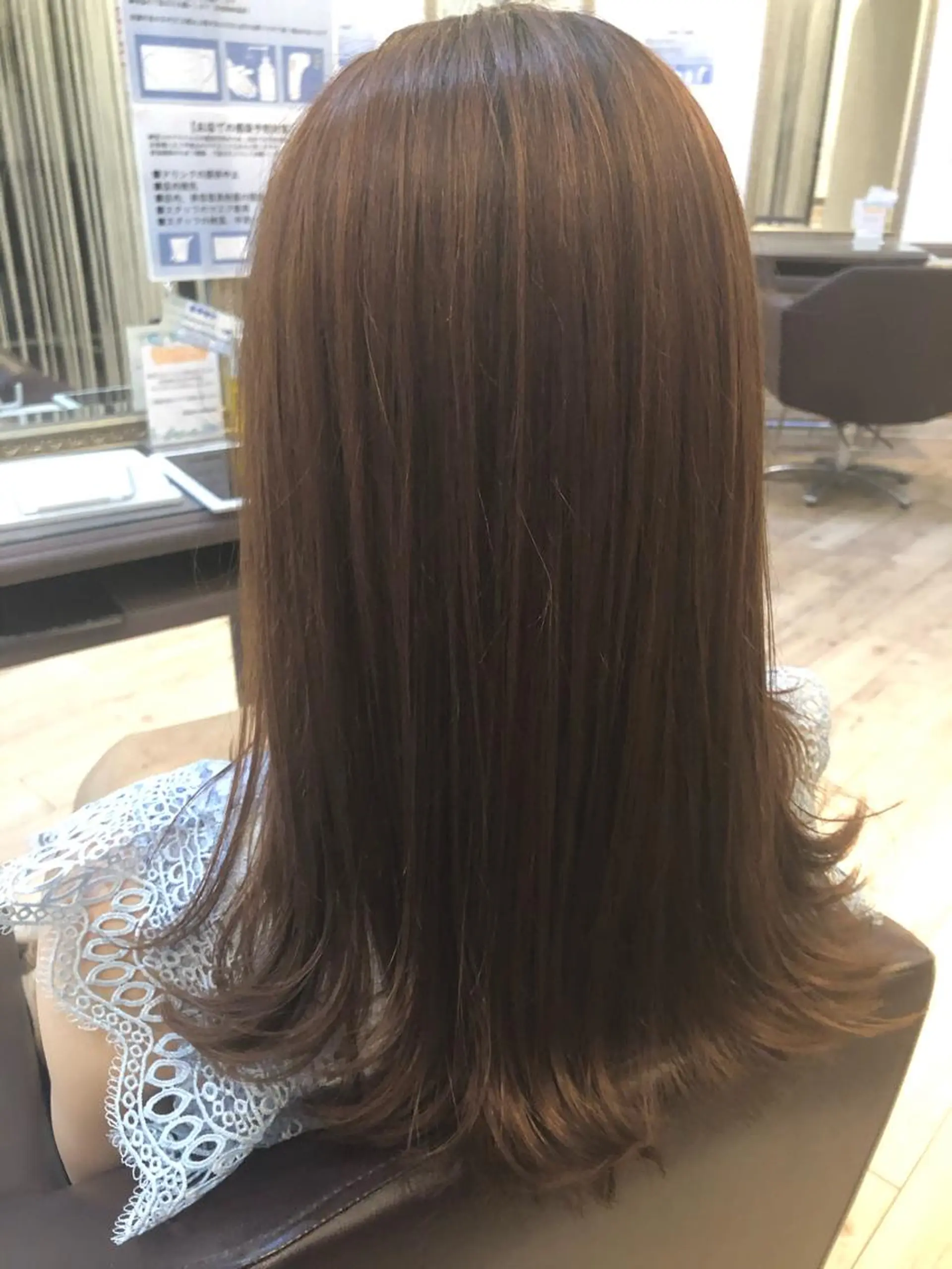 セミロング カット パーマ トリートメント Noy所属・Noyヨシモト ヒロトのヘアスタイル