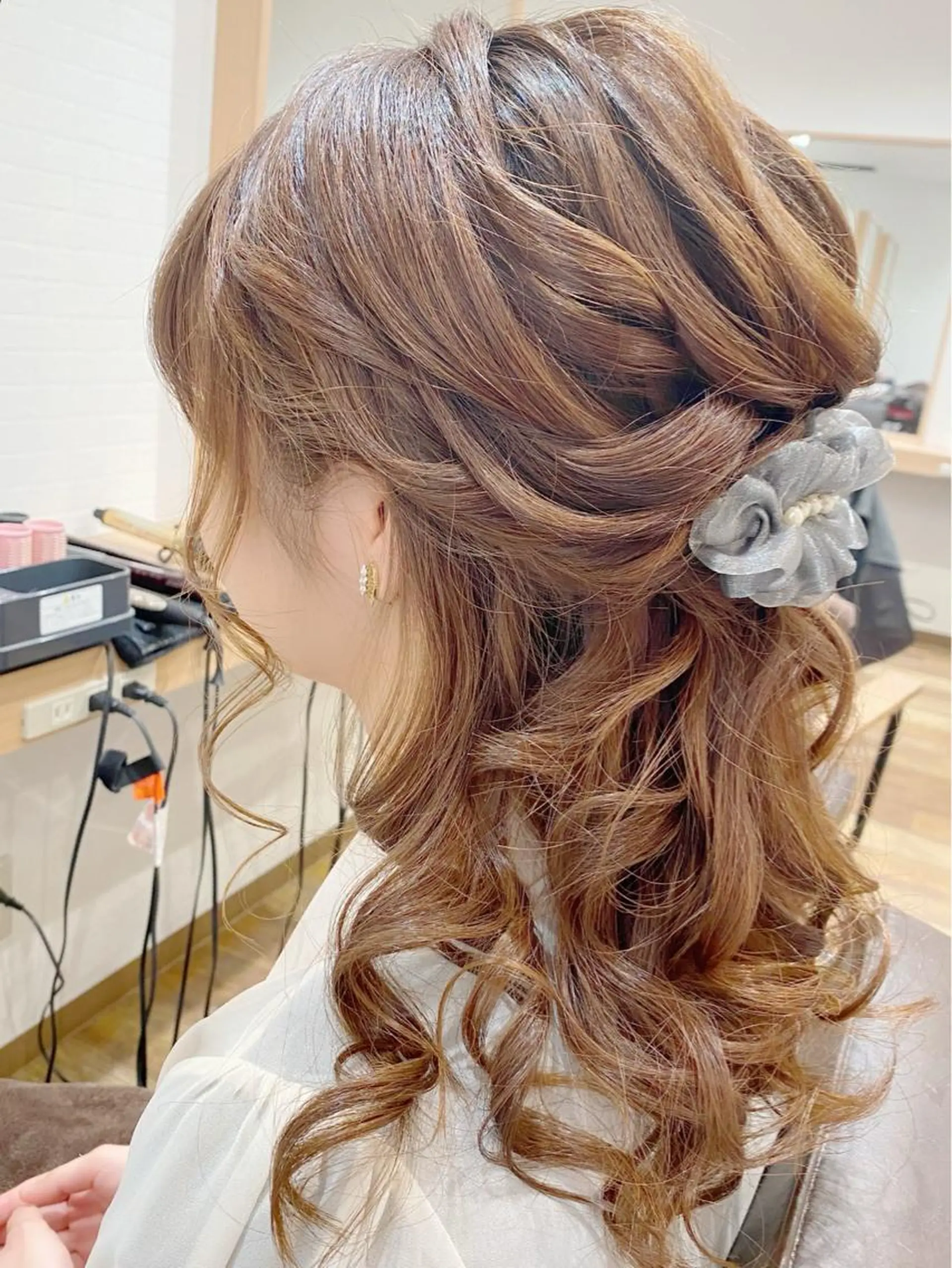 ヘアアレンジ ハーフアップ ヘアセット GRANLUSSO 〜グランルッソ駅前店所属・木口 嘉美のヘアスタイル