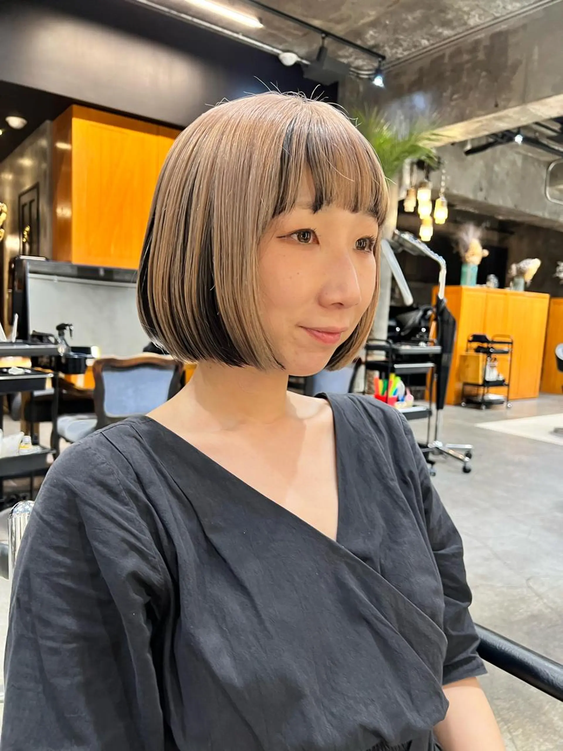 ショート カラー カット ヘアカラー haco＋所属・圧倒的デザイン力 店長🎨RENAのヘアスタイル