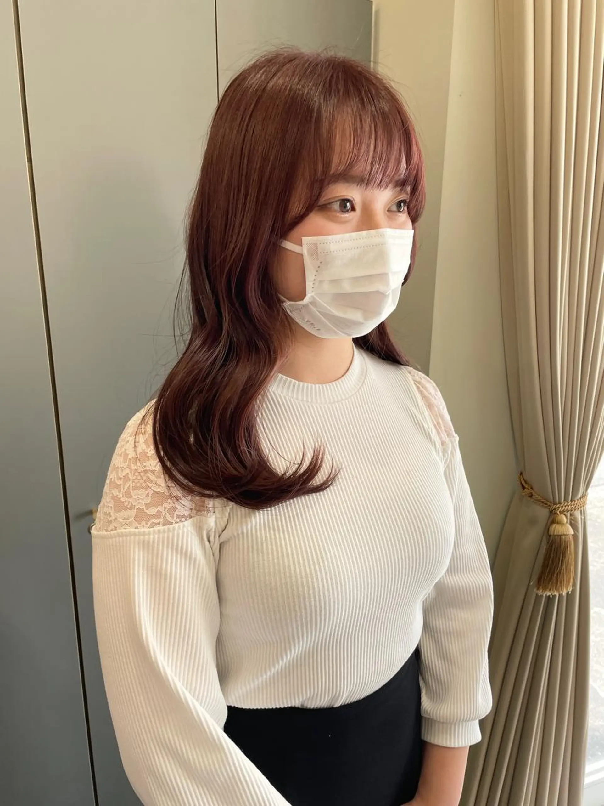 セミロング カラー ベージュカラー ブリーチ ブラウンカラー 透明感カラー ダブルカラー ヘアカラー トリートメント Tim【ティム】所属・ヘアセット大募集 ˗ˋˏairiˎˊ˗のヘアスタイル