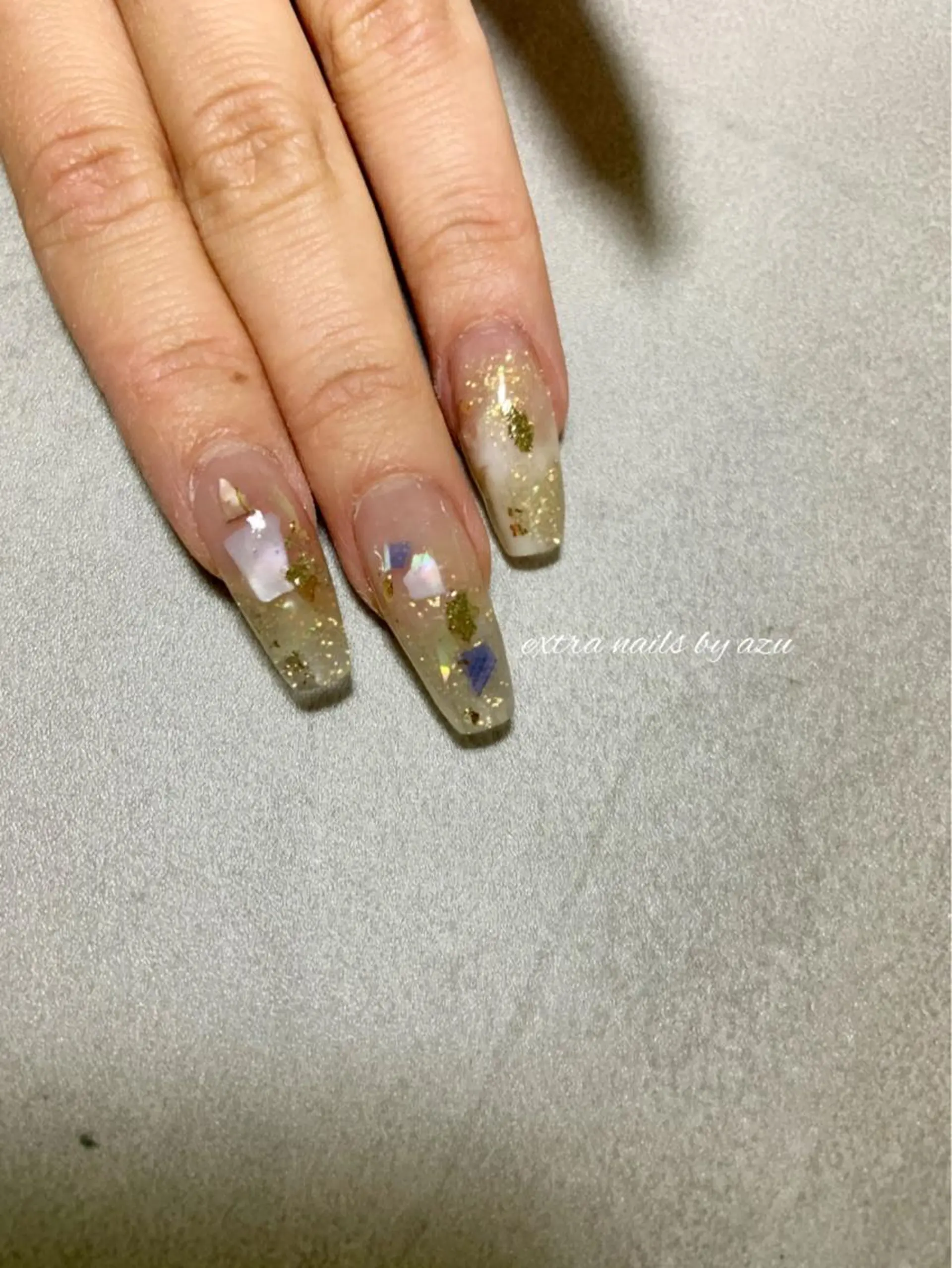 ネイル 大理石ネイル(マーブル) ハンドネイル extranails /lemellaのネイルデザイン