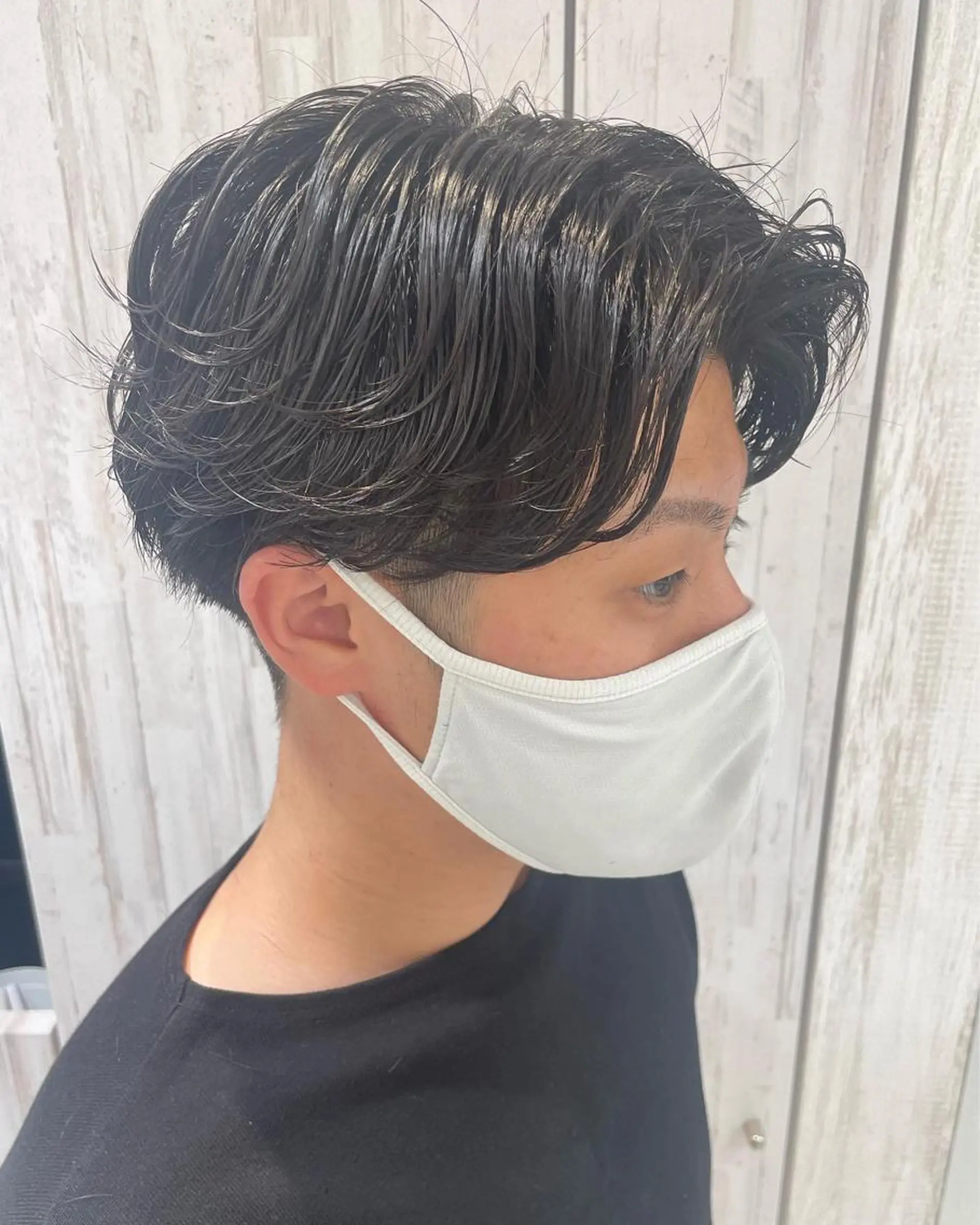 パーマ メンズ カット パーマ トリートメント EARTH 山﨑龍馬のヘアスタイル