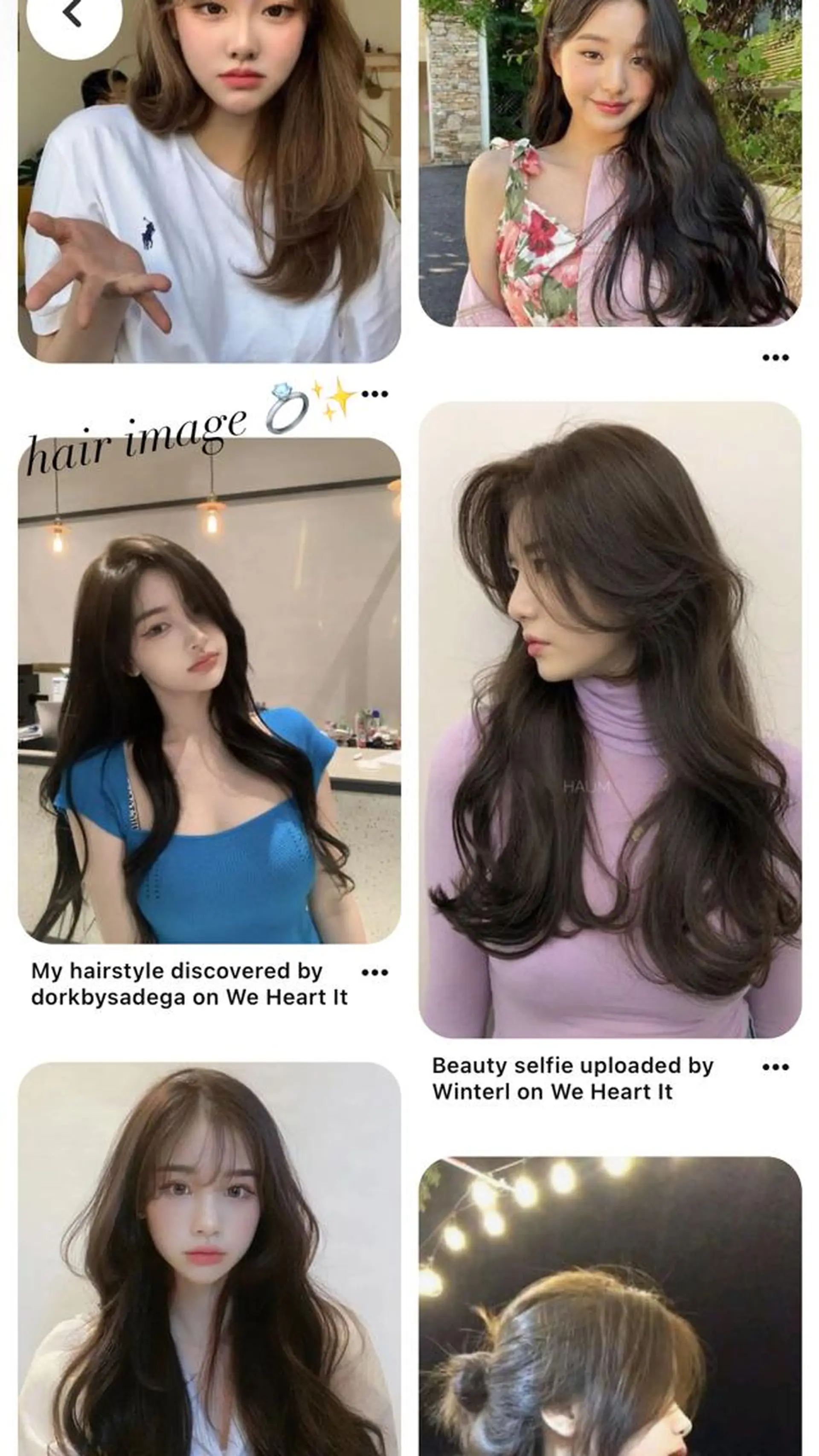 ロング カット レイヤーカット カノン🩷のヘアスタイル