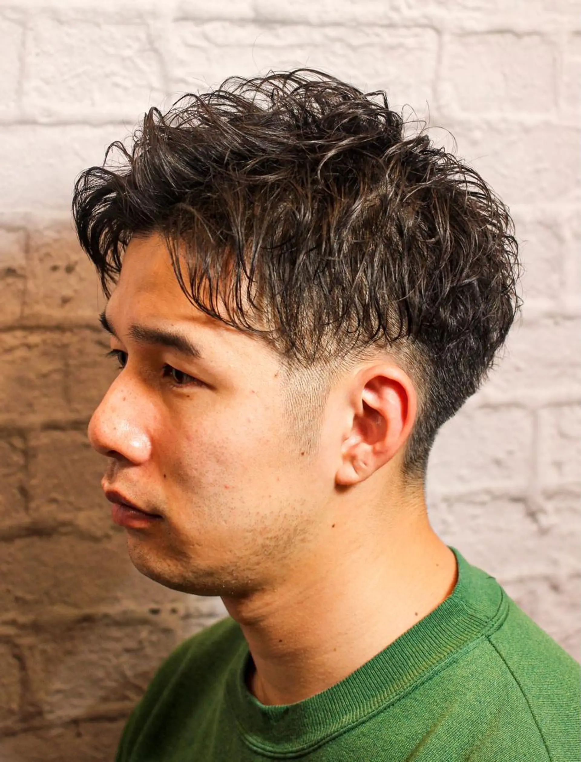 ショート パーマ メンズ メンズパーマ 銀座マツナガ新宿野村ビル店所属・メンズカット 佐藤優菜のヘアスタイル