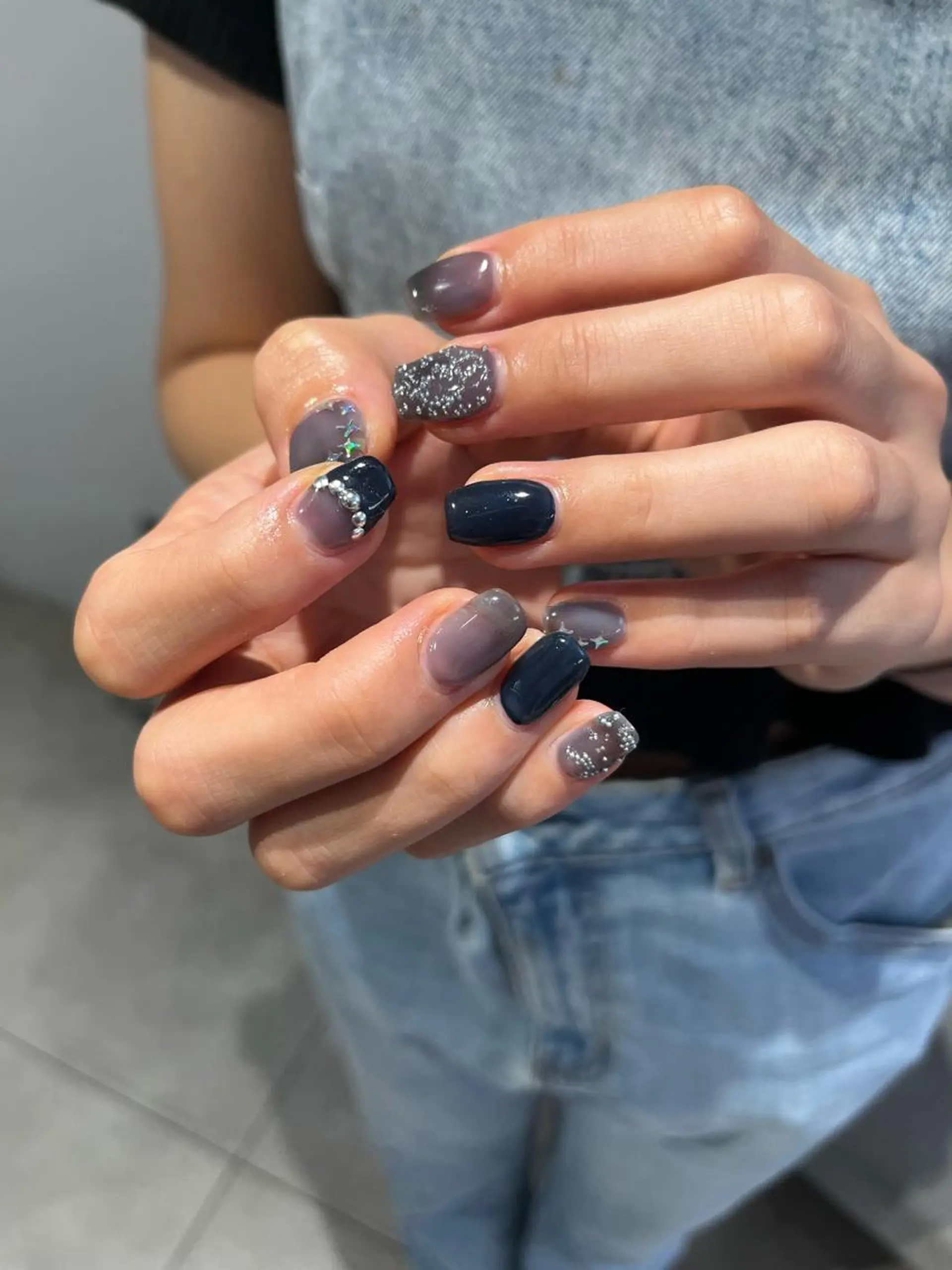 カラー ネイル アートネイル ハイトーン特化 pepe🎀のヘアスタイル