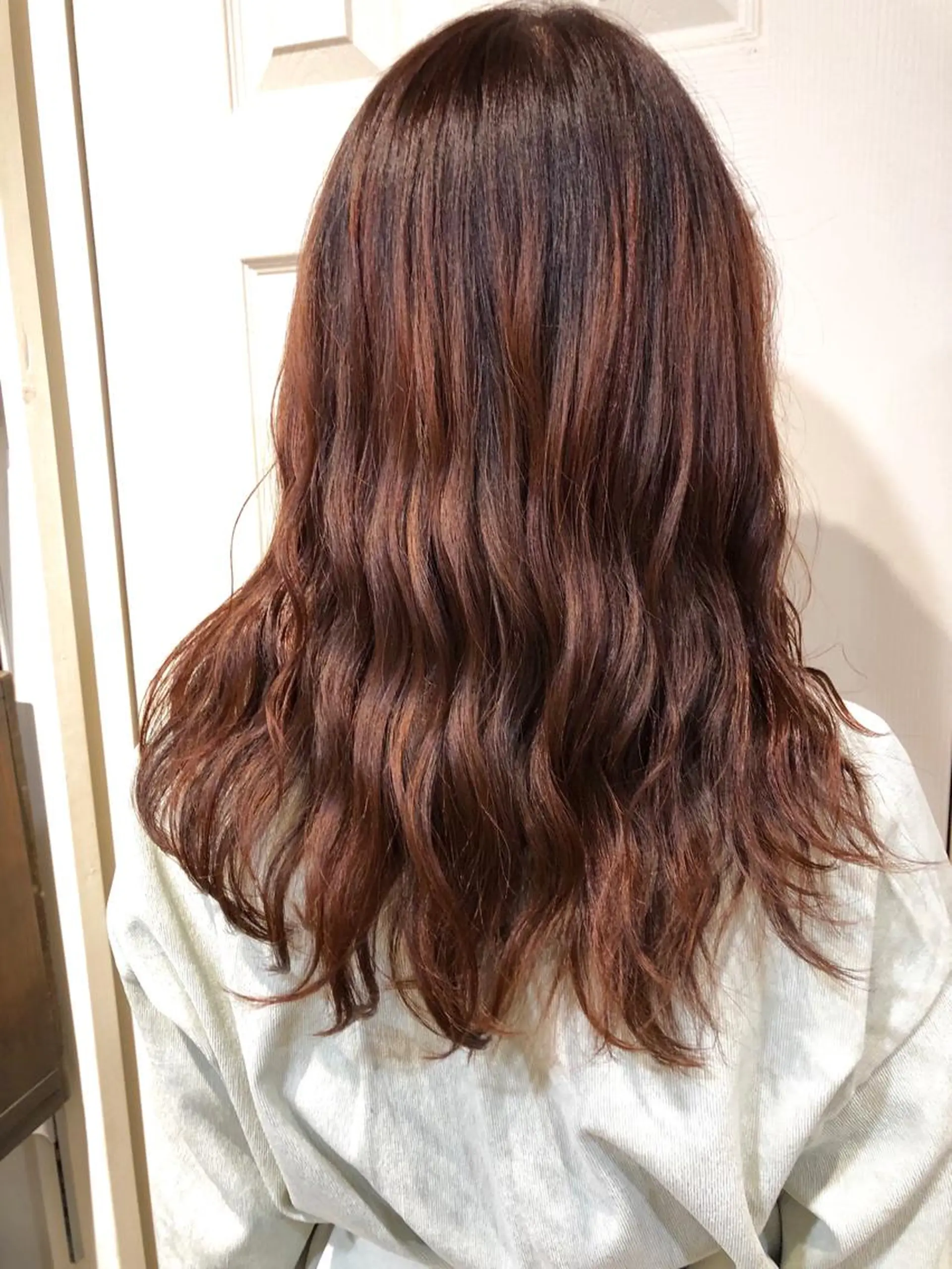 セミロング カラー ハイライトカラー ハイライト 徳永 大樹のヘアスタイル