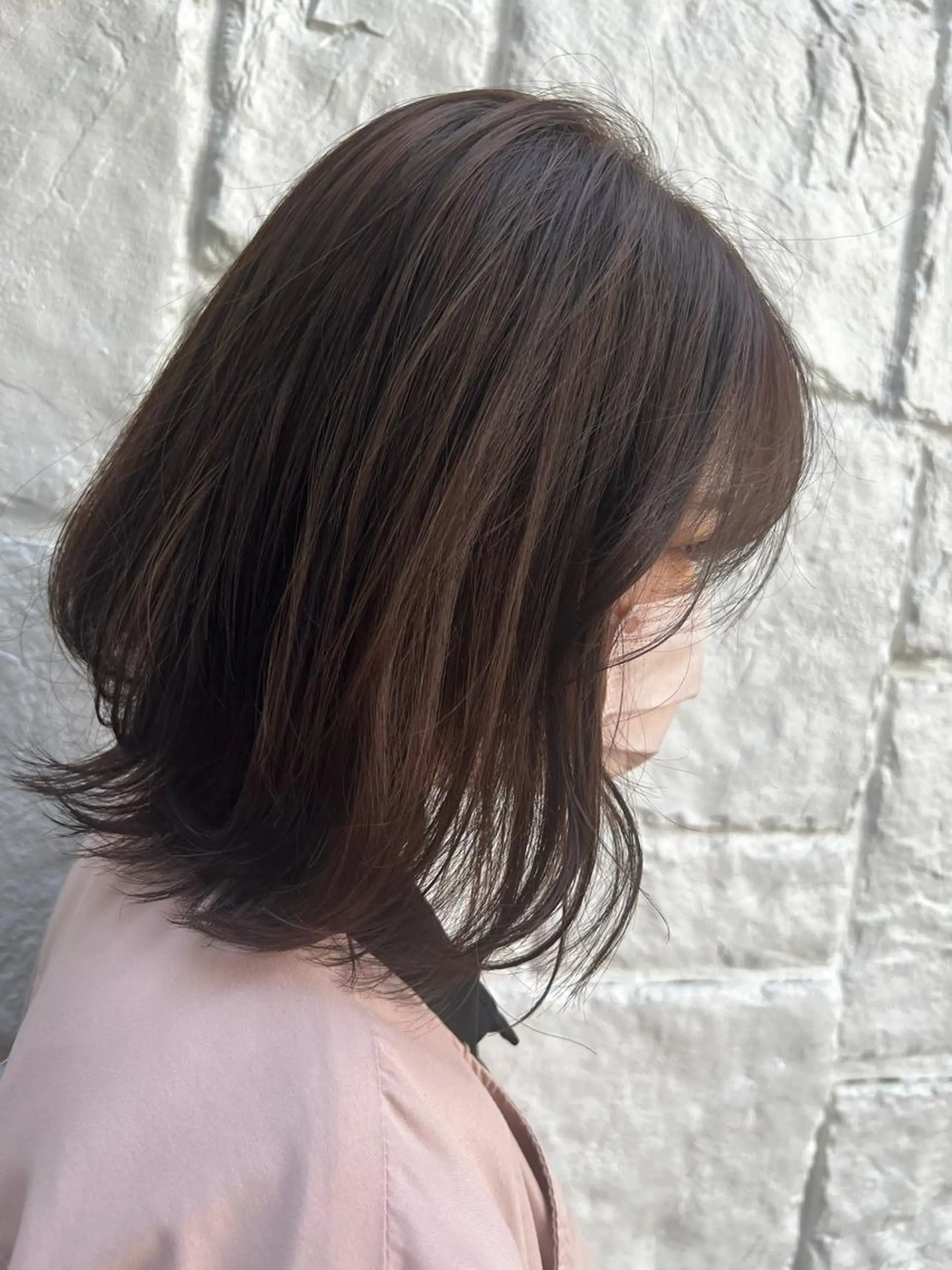 ミディアム カラー くすみカラー/メンズ /縮毛/川添桃花のヘアスタイル