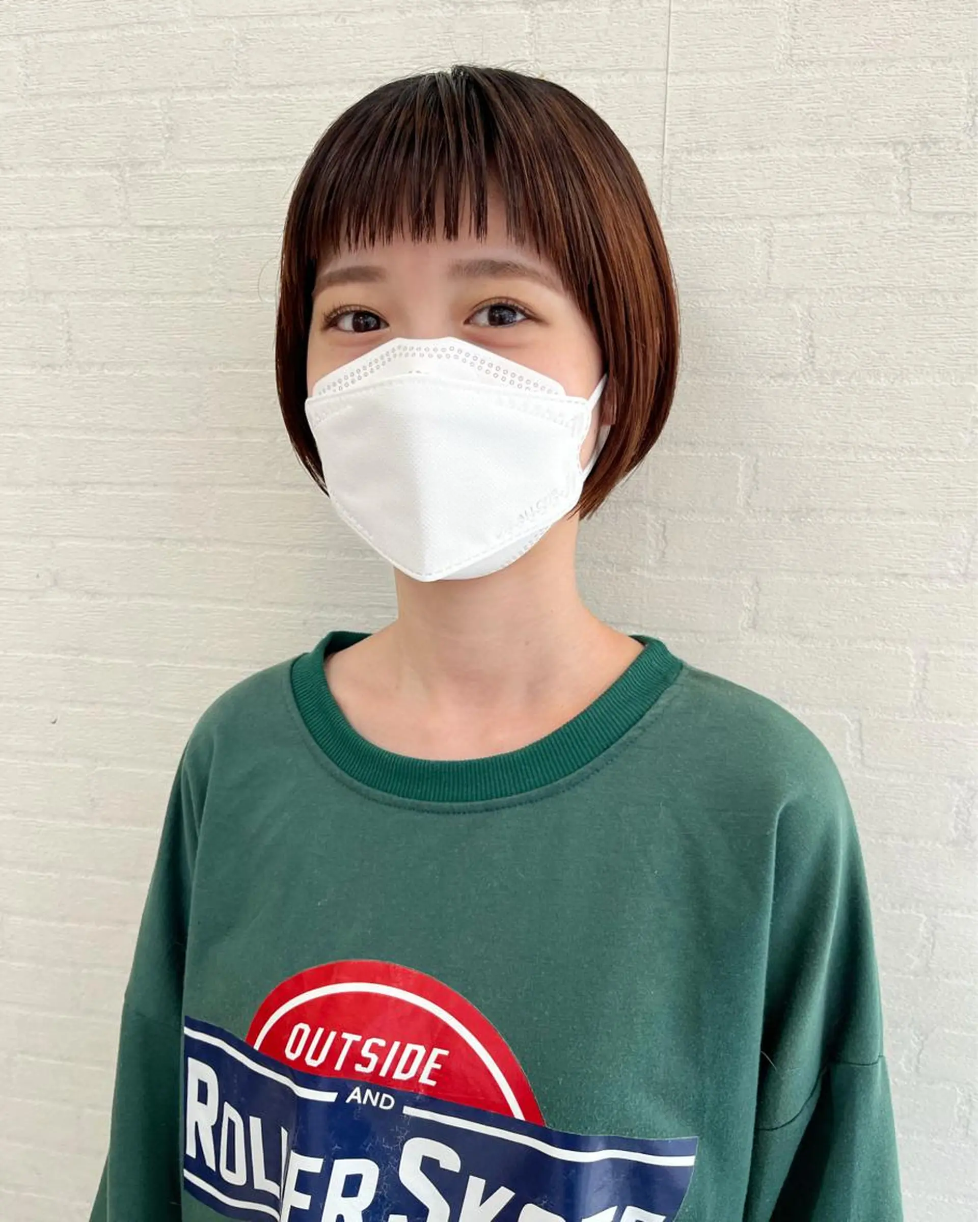 ショート 切りっぱなしボブ ショートボブ ハンサムショート ボブ オン眉 カット トリートメント 初めてのショート お任せください✂️のヘアスタイル