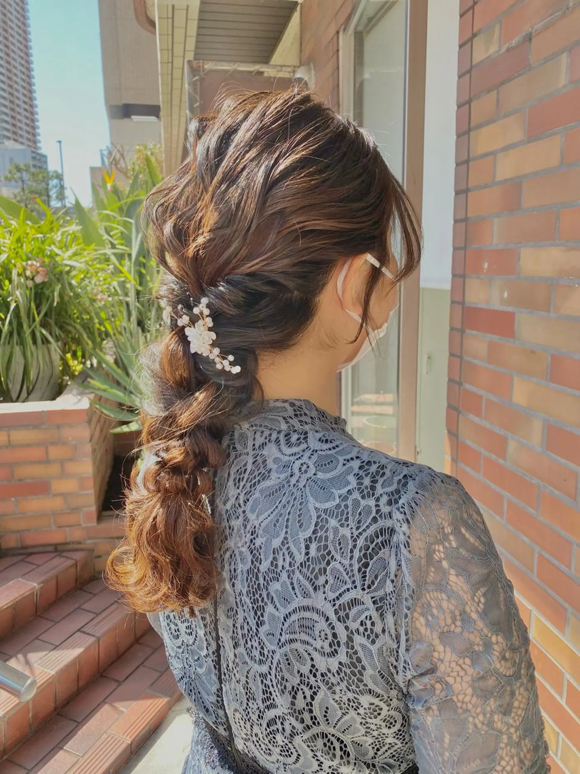 ロング カラー ヘアアレンジ ヘアセット 💫お呼ばれヘア💫 髪質改善✨トモエ市川のヘアスタイル