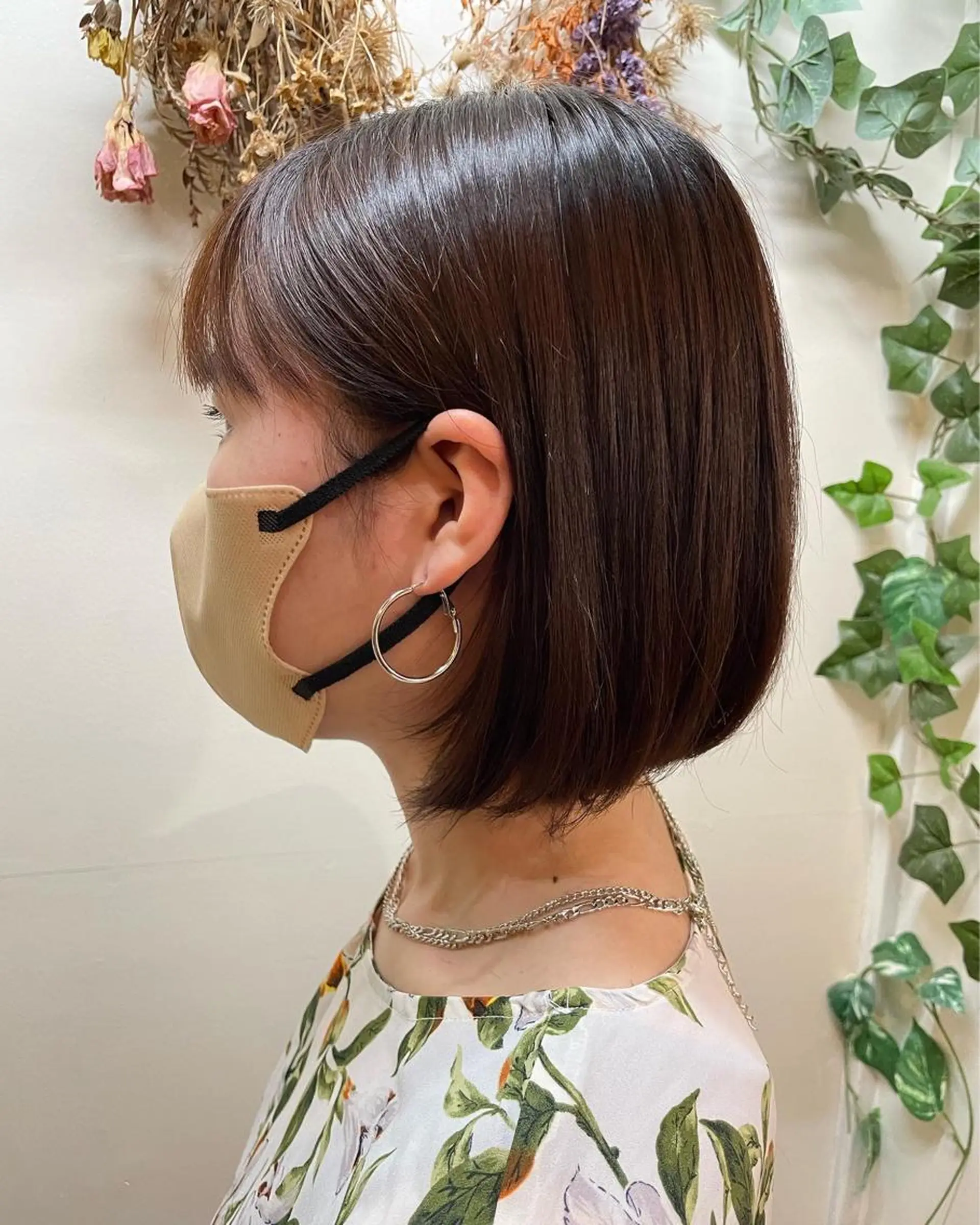 ショート カラー ブラウンカラー ピンクカラー ボブ ショートヘア 足立 悠輔のヘアスタイル