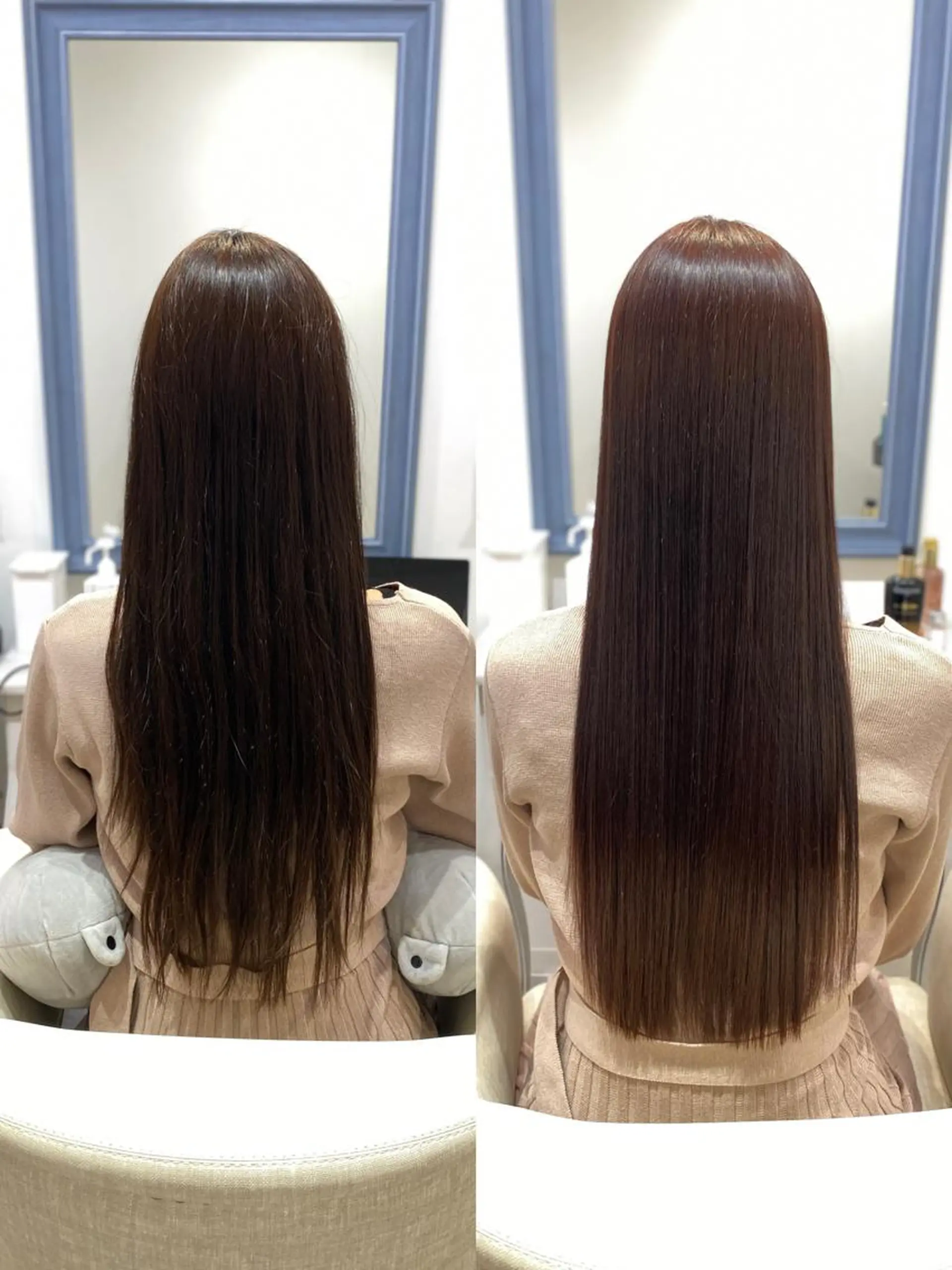 ロング カラー 髪質改善 カット 縮毛矯正 ✨髪質改善が大好評✨ 美容室lic近藤✨のヘアスタイル