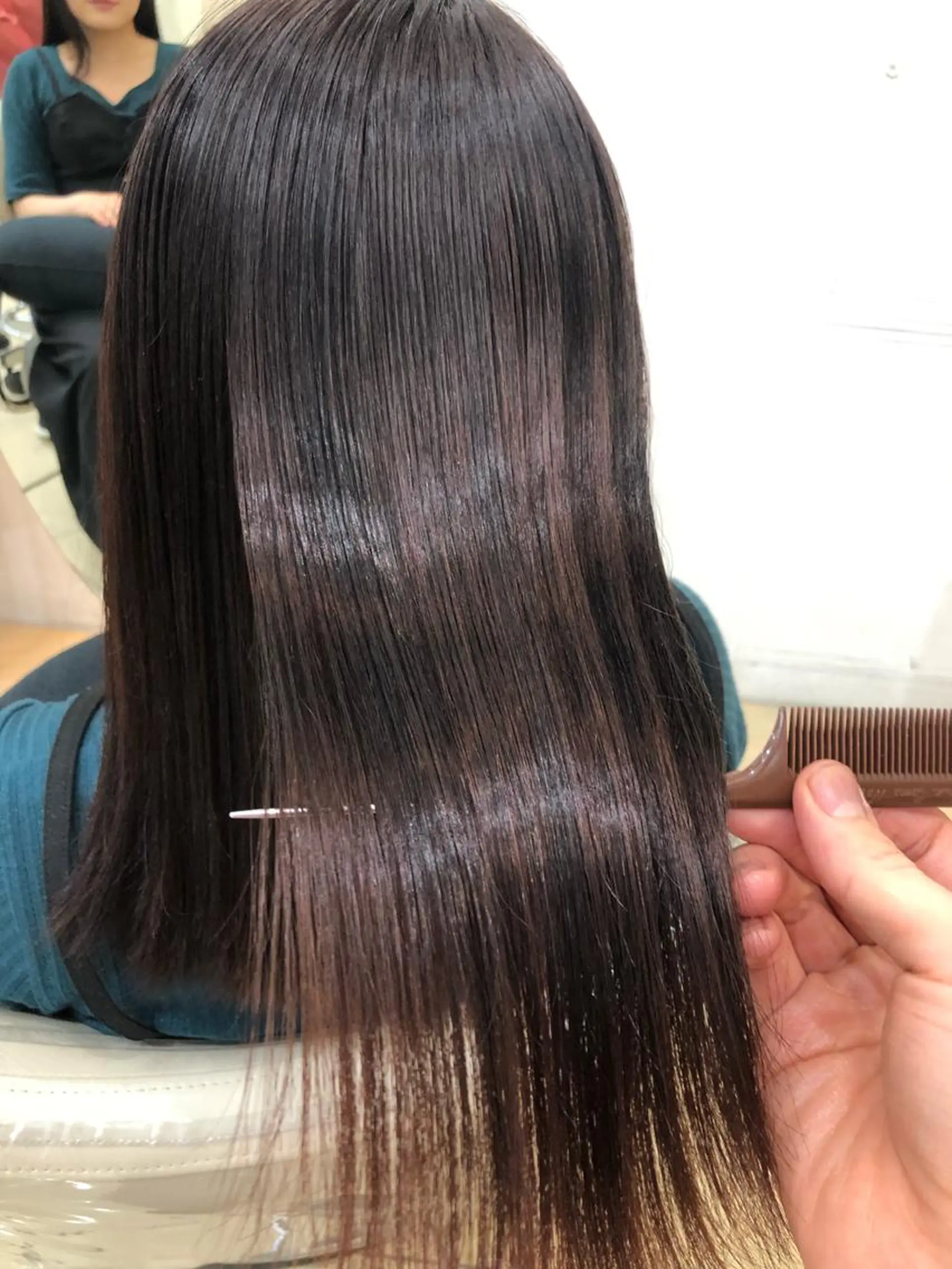 ロング 髪質改善 縮毛矯正 トリートメント 酸熱トリートメント コテ巻き風パーマ/ 髪質改善/河島恭平のヘアスタイル