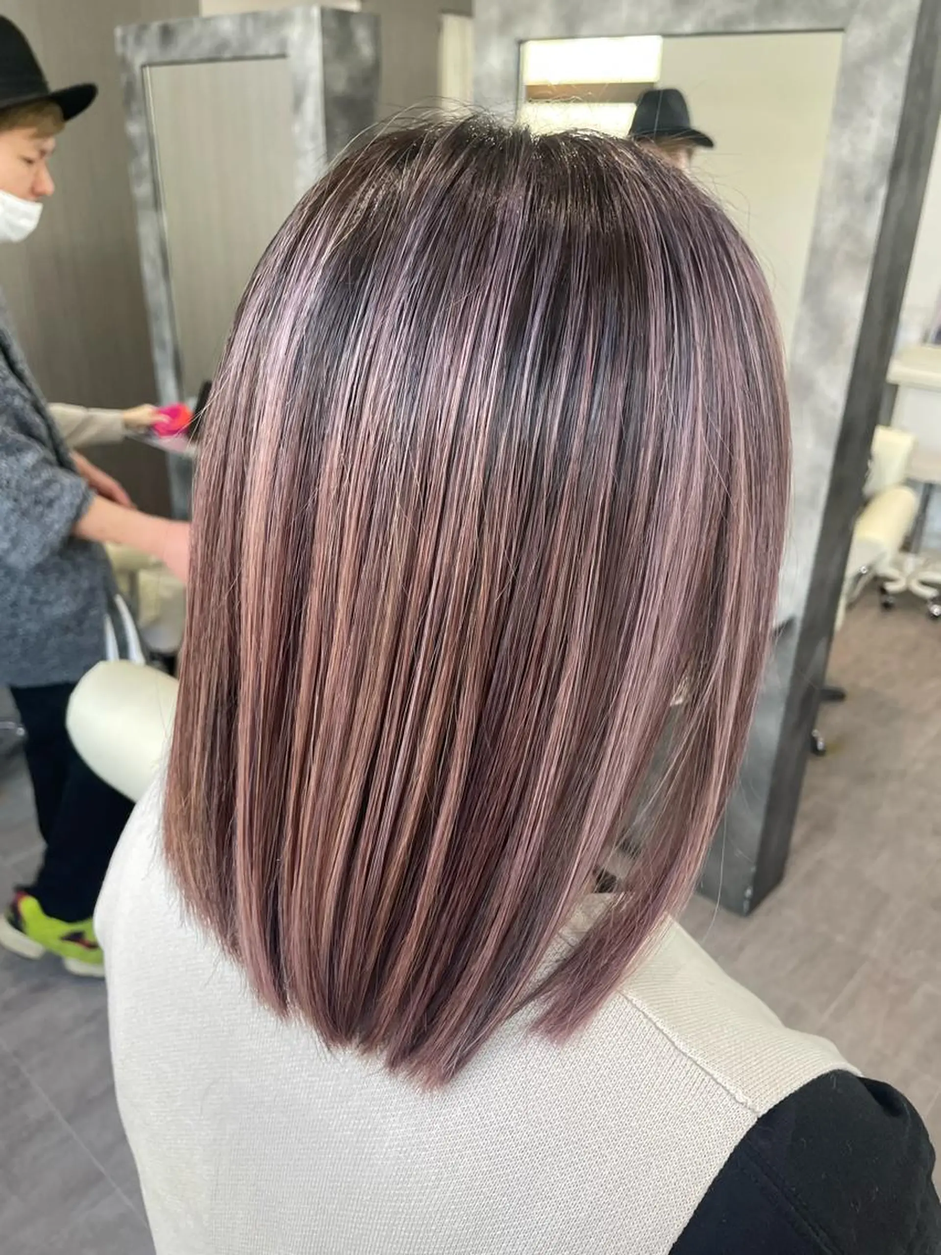 ミディアム カラー be flot所属・髪質改善/大阪守口市 🐣Ria‪🐣のヘアスタイル