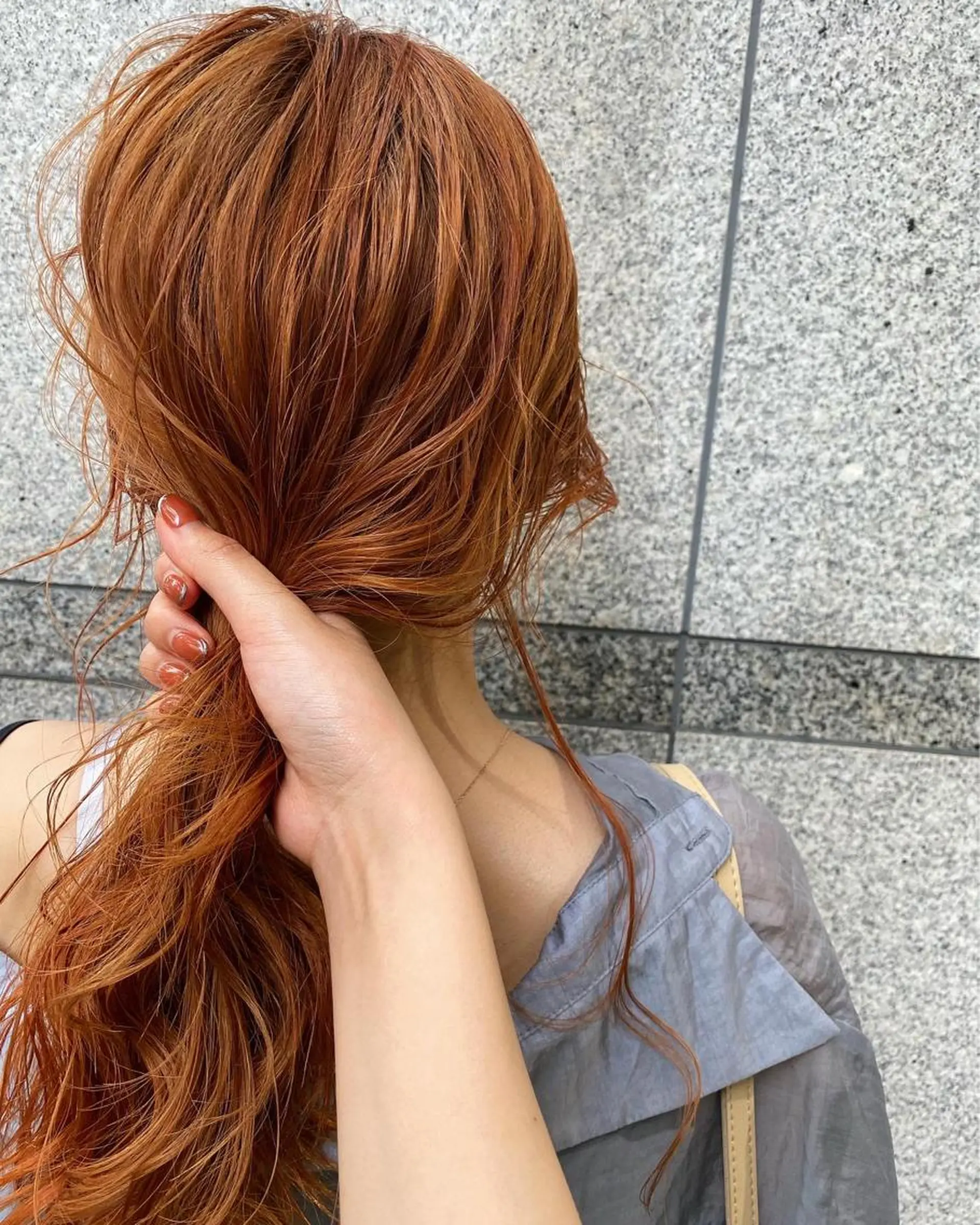 ミディアム ヘアカラー GiseL アンリのヘアスタイル