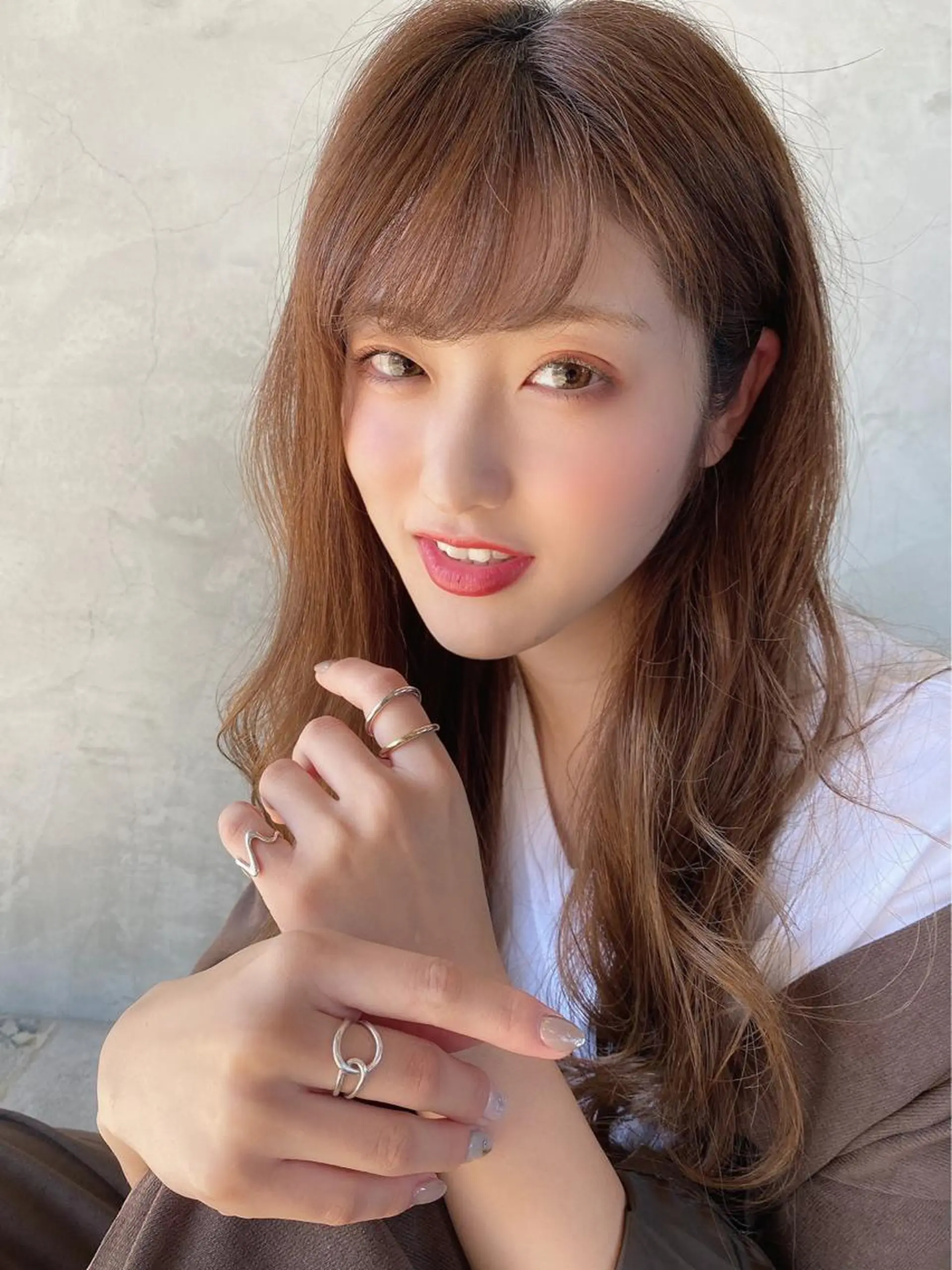 ロング カラー カット ヘアカラー トリートメント 【髪質改善】 夏目結以のヘアスタイル