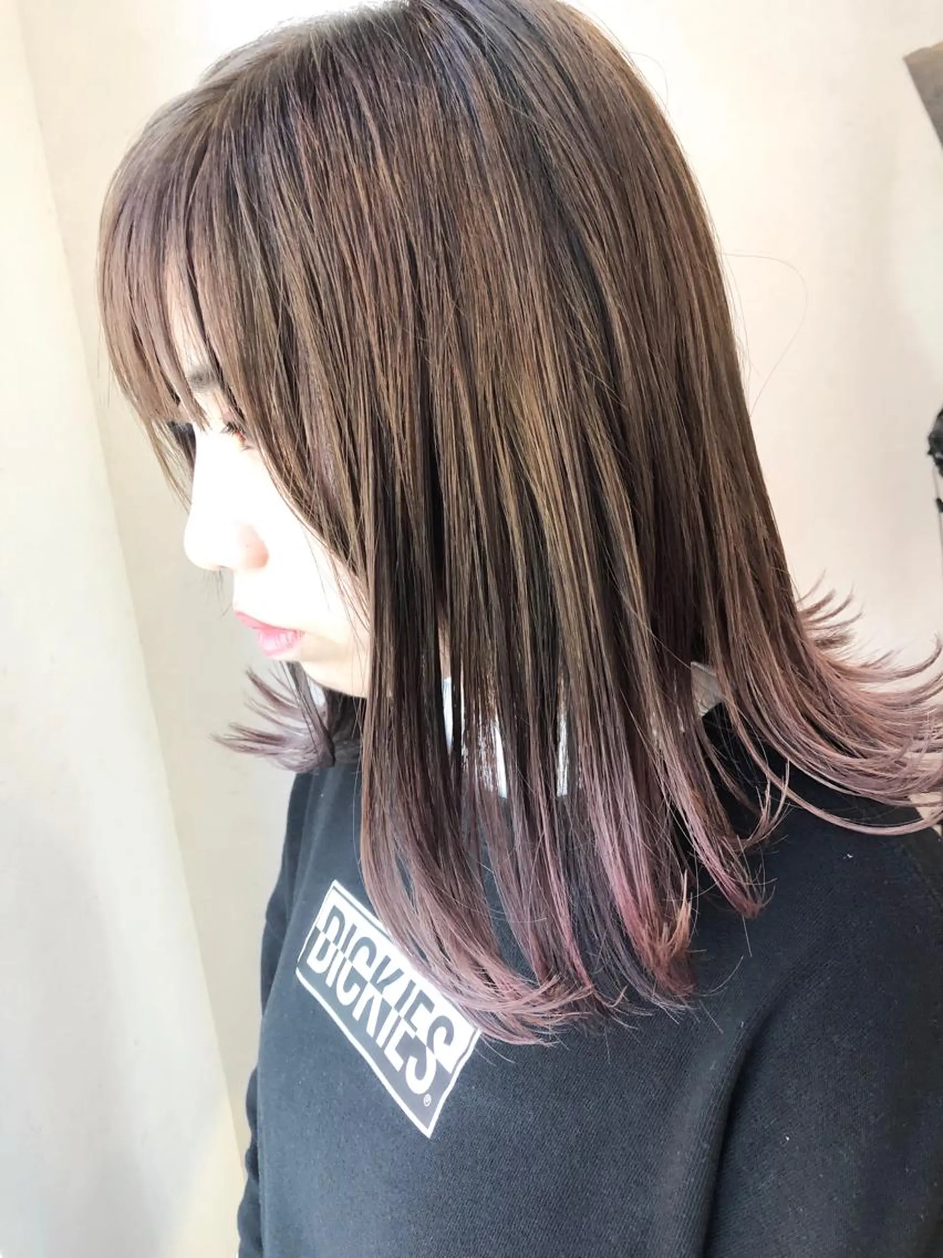 ミディアム カラー ラベンダーカラー ピンクカラー ピンクラベンダー TOWA 野村　コウダイのヘアスタイル
