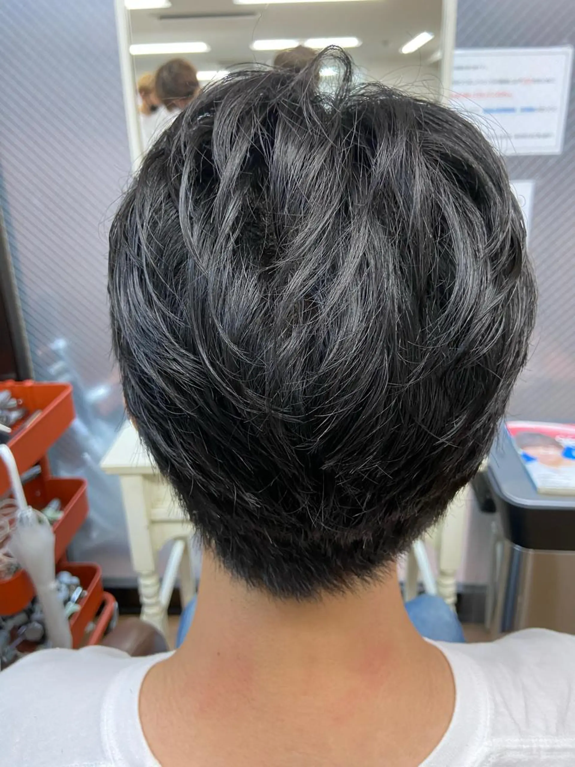 ショート メンズ カットパーマ✂️ 小坂田玲亜のヘアスタイル