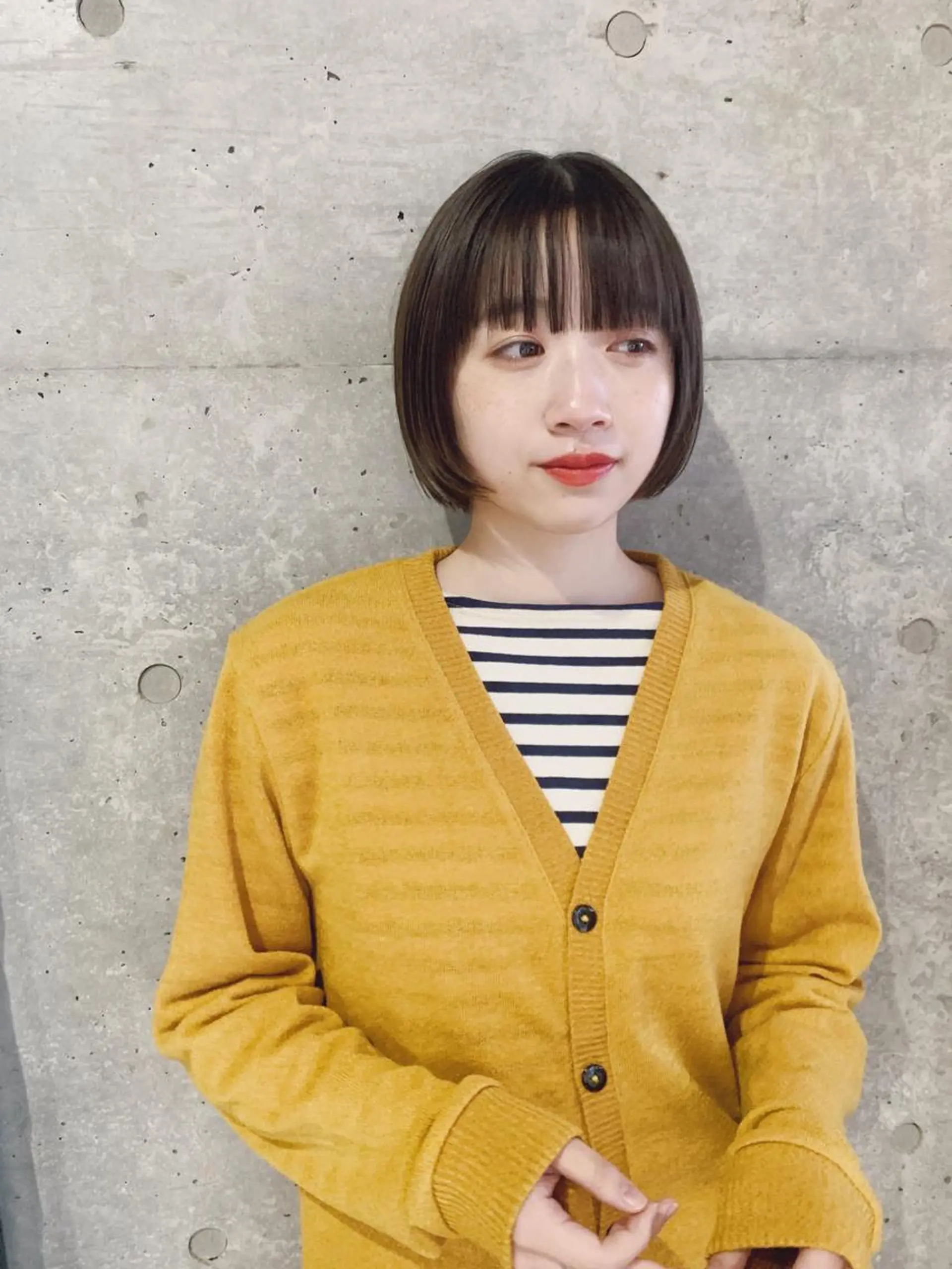 ショート ボブパーマコテ巻き風 パーマNo1深江秀平のヘアスタイル