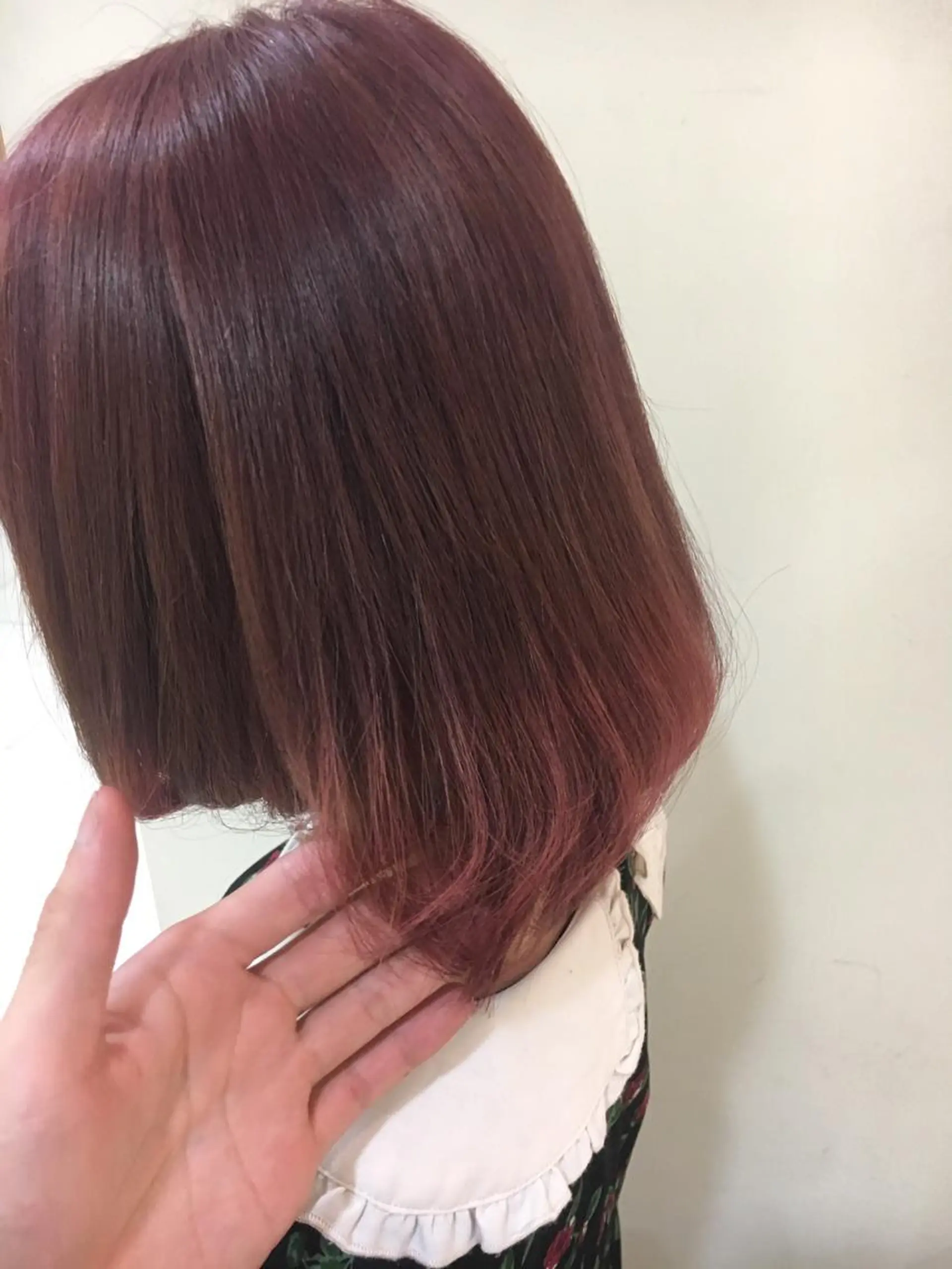 ミディアム カラー ピンクカラー ヘアカラー 永井 大希のヘアスタイル