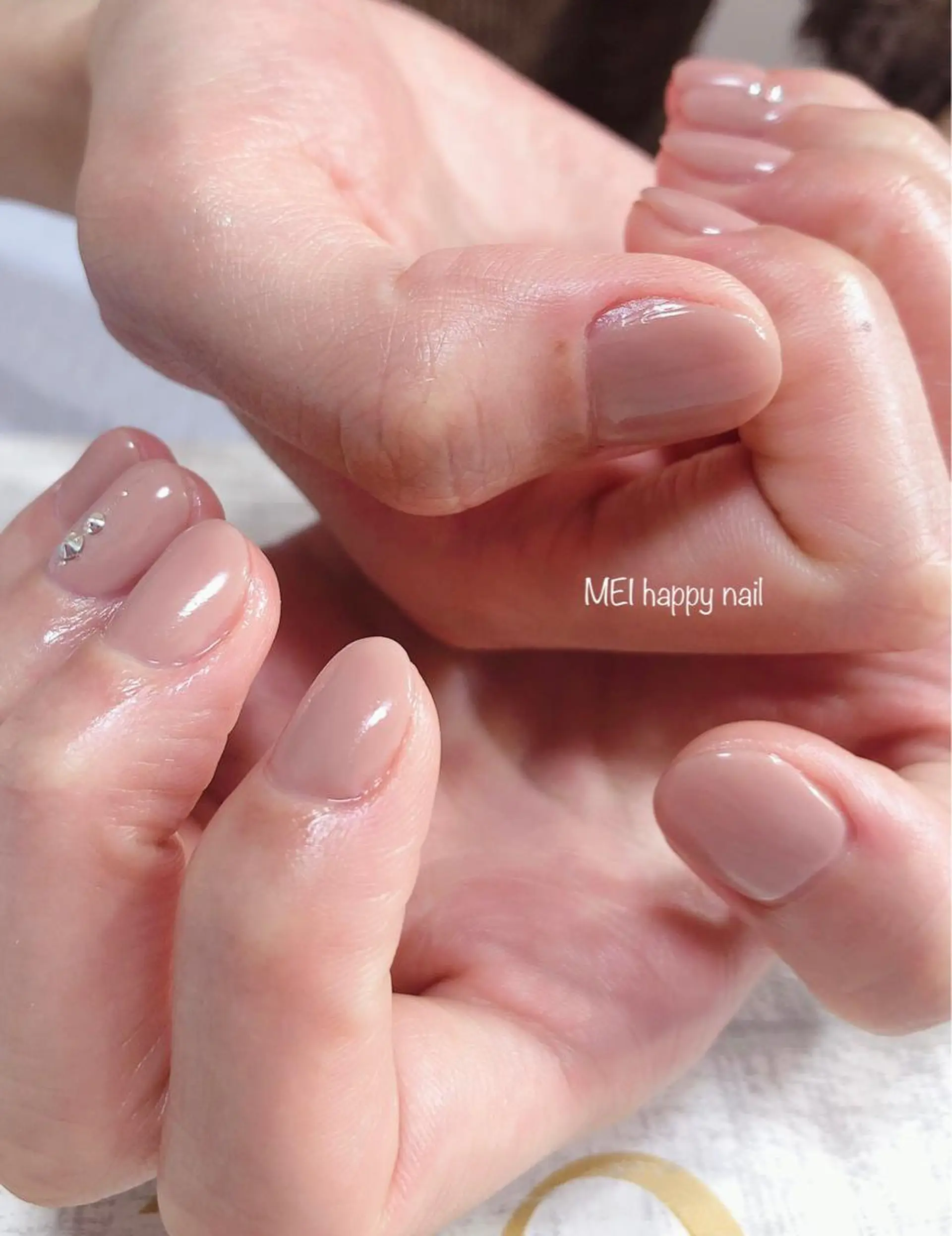 ネイル 北浦和 自爪育成ケアのネイルデザイン