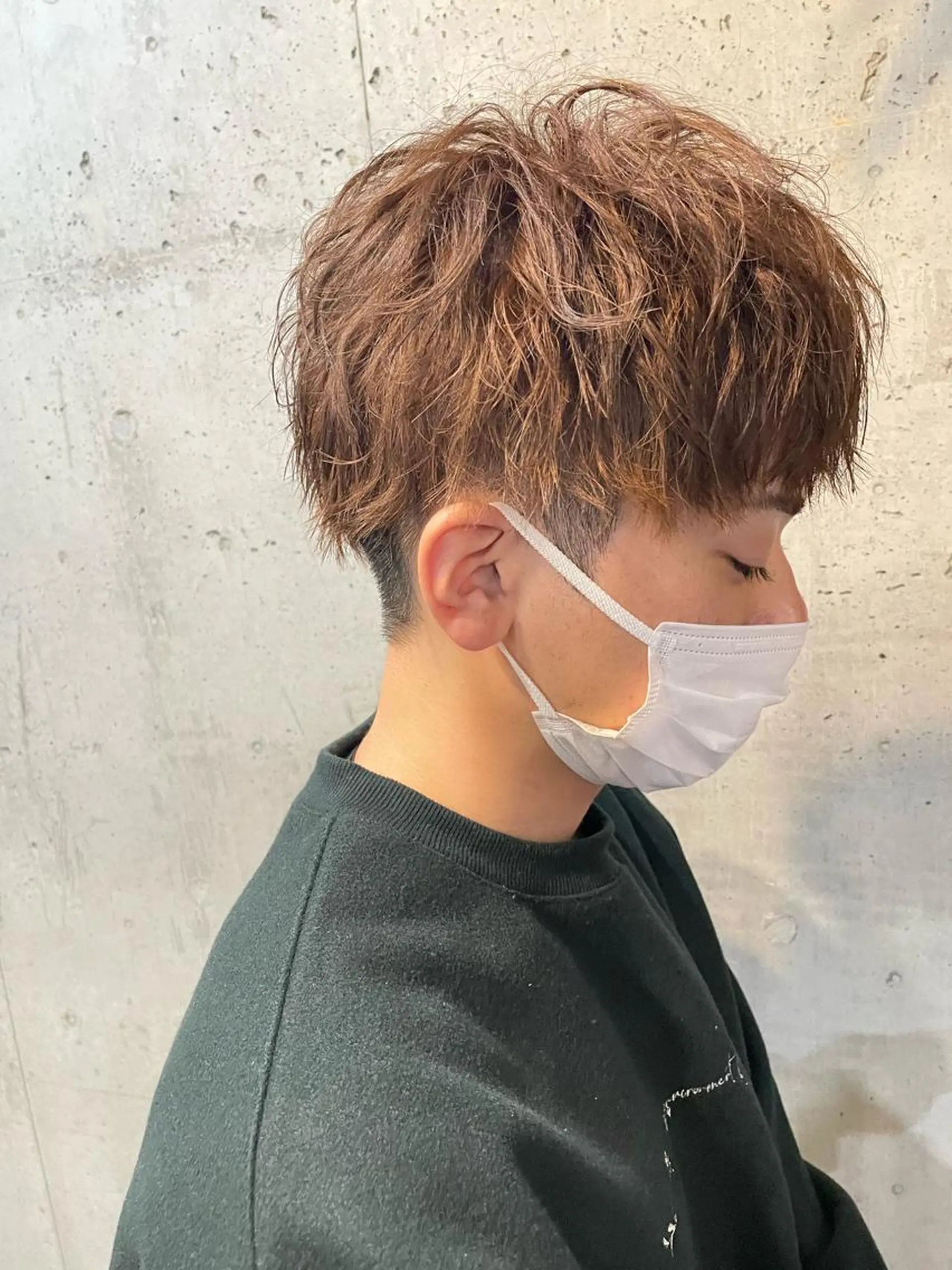 メンズ センターパート マッシュ メンズパーマ メンズツイストパーマ ツーブロック カット ヘアセット フリーランスシェアサロンルレイル所属・心斎橋/メンズ /ルレイル/地形真希のヘアスタイル