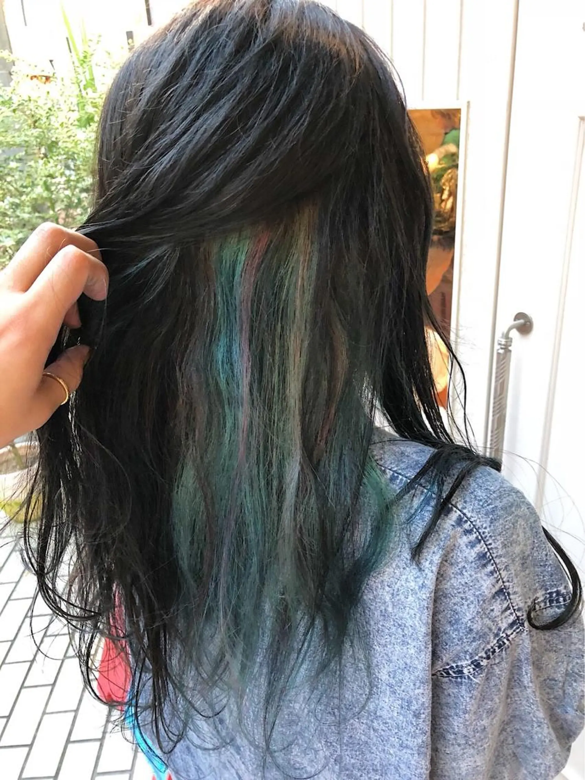 セミロング カラー ユニコーンカラー 🫟Blanco🫟 Color&Careのヘアスタイル