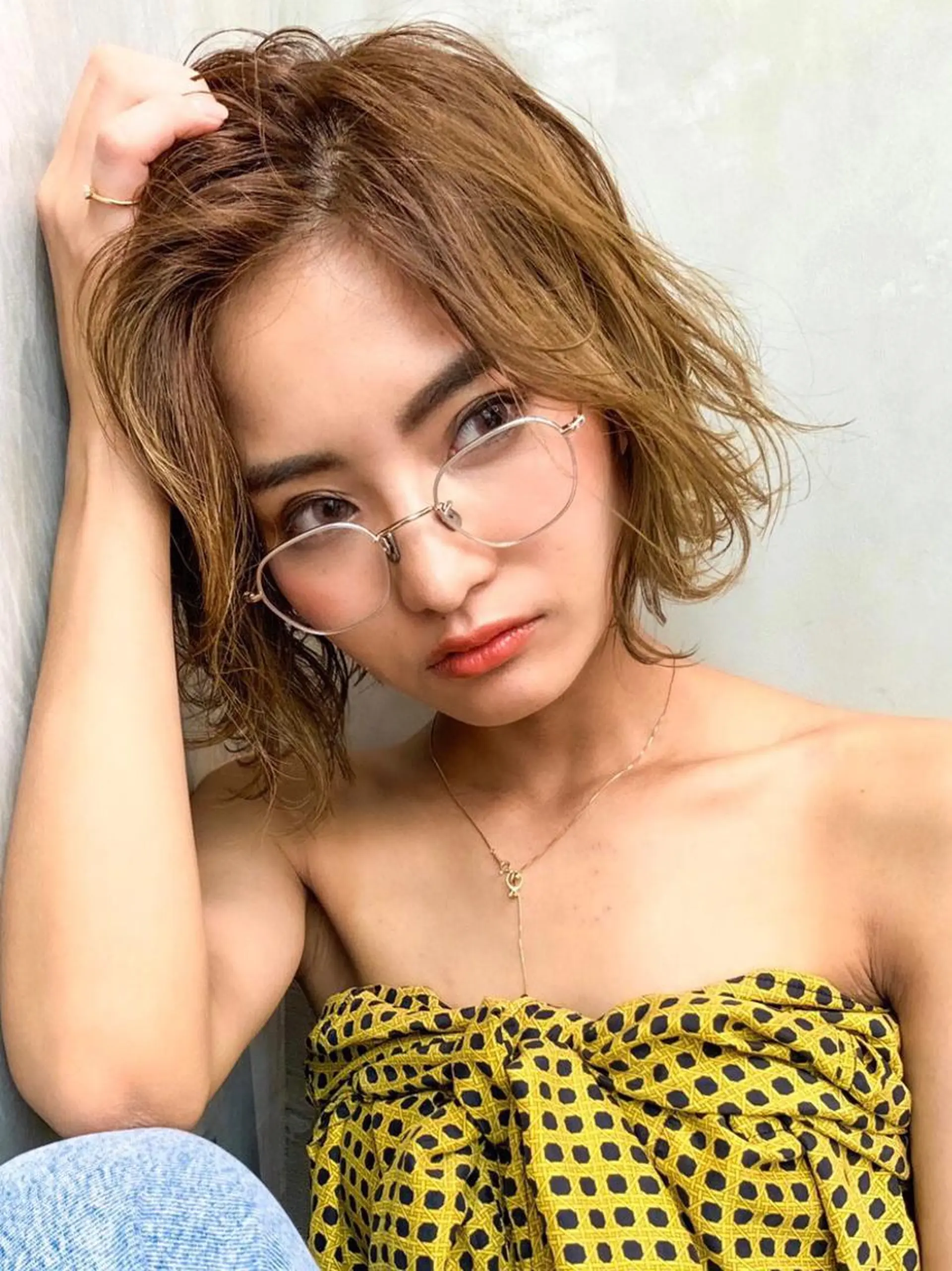 ミディアム カラー カット ヘアカラー トリートメント 🉐レイヤー/塩見 弘樹🉐渋谷のヘアスタイル