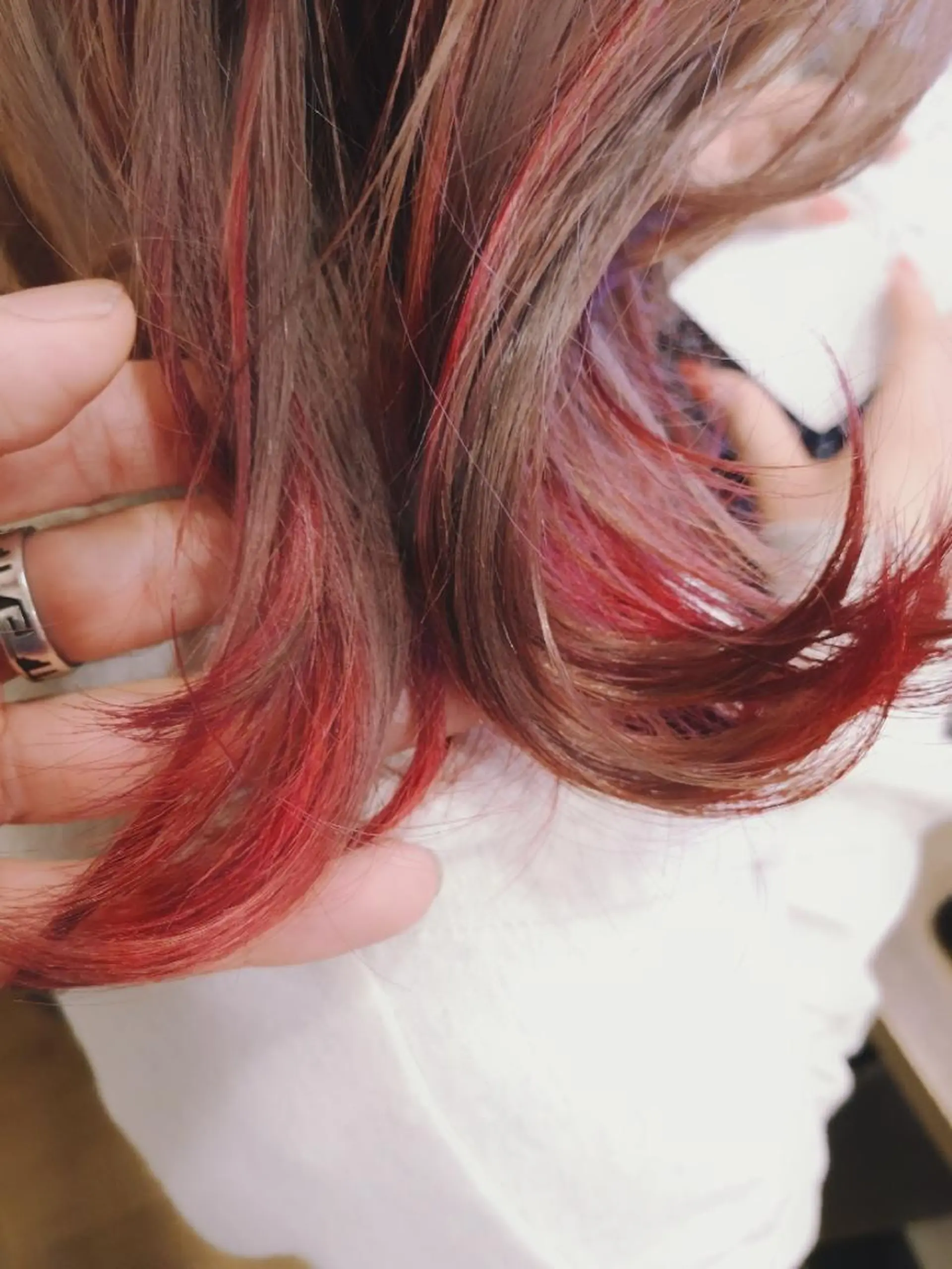 カラー ミディアム レッドカラー N°emirai溝口 MG 🌈梶谷龍吾のヘアスタイル