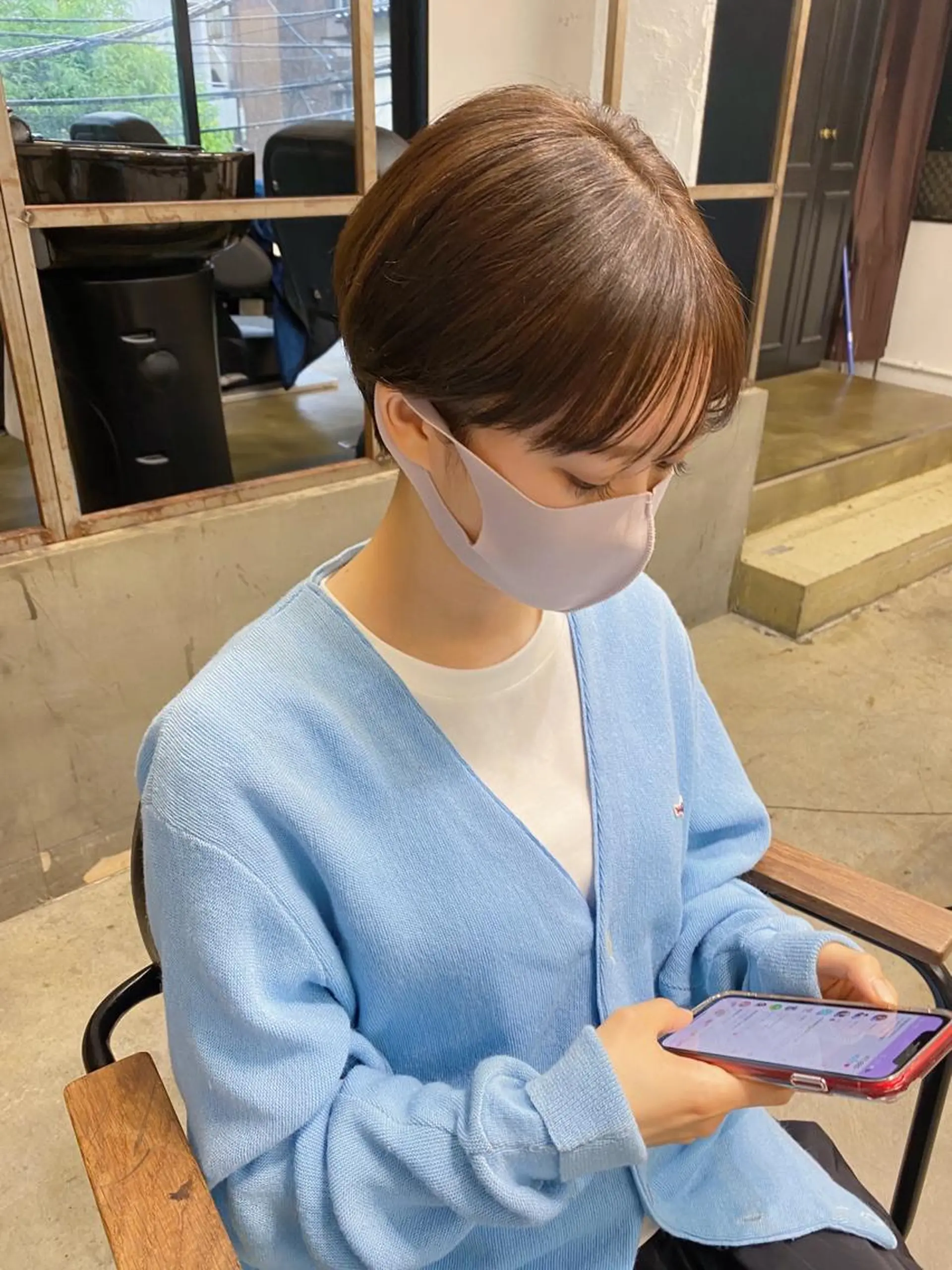 ショート カラー カット ヘアカラー トリートメント IVORY.所属・🟩白髪ぼかし/ボブ /ショートヘア/大司のヘアスタイル