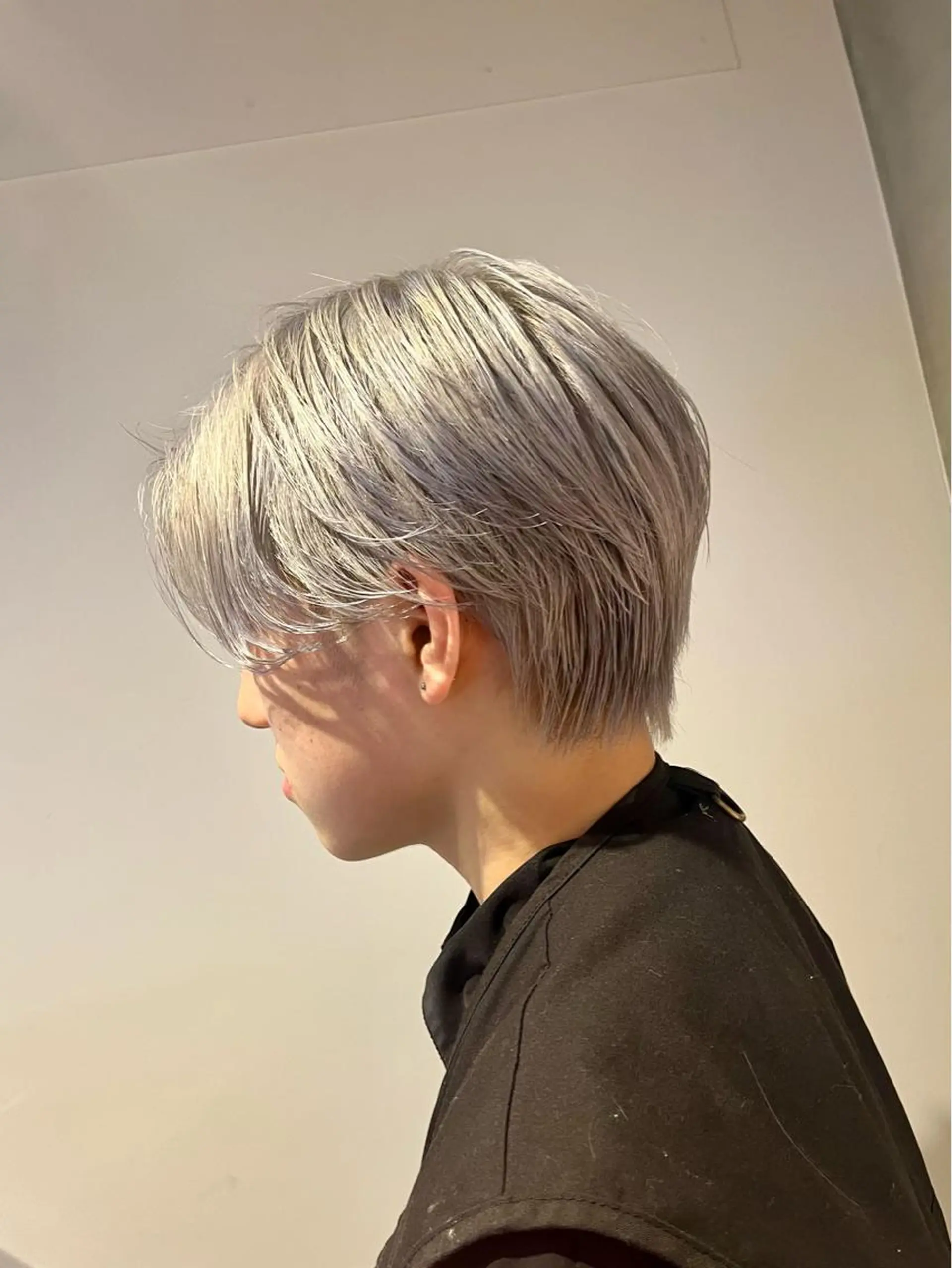 ショート カラー メンズ センターパート メンズ韓国風 韓国風ヘア カット ヘアカラー トリートメント 瀬川 響音のヘアスタイル