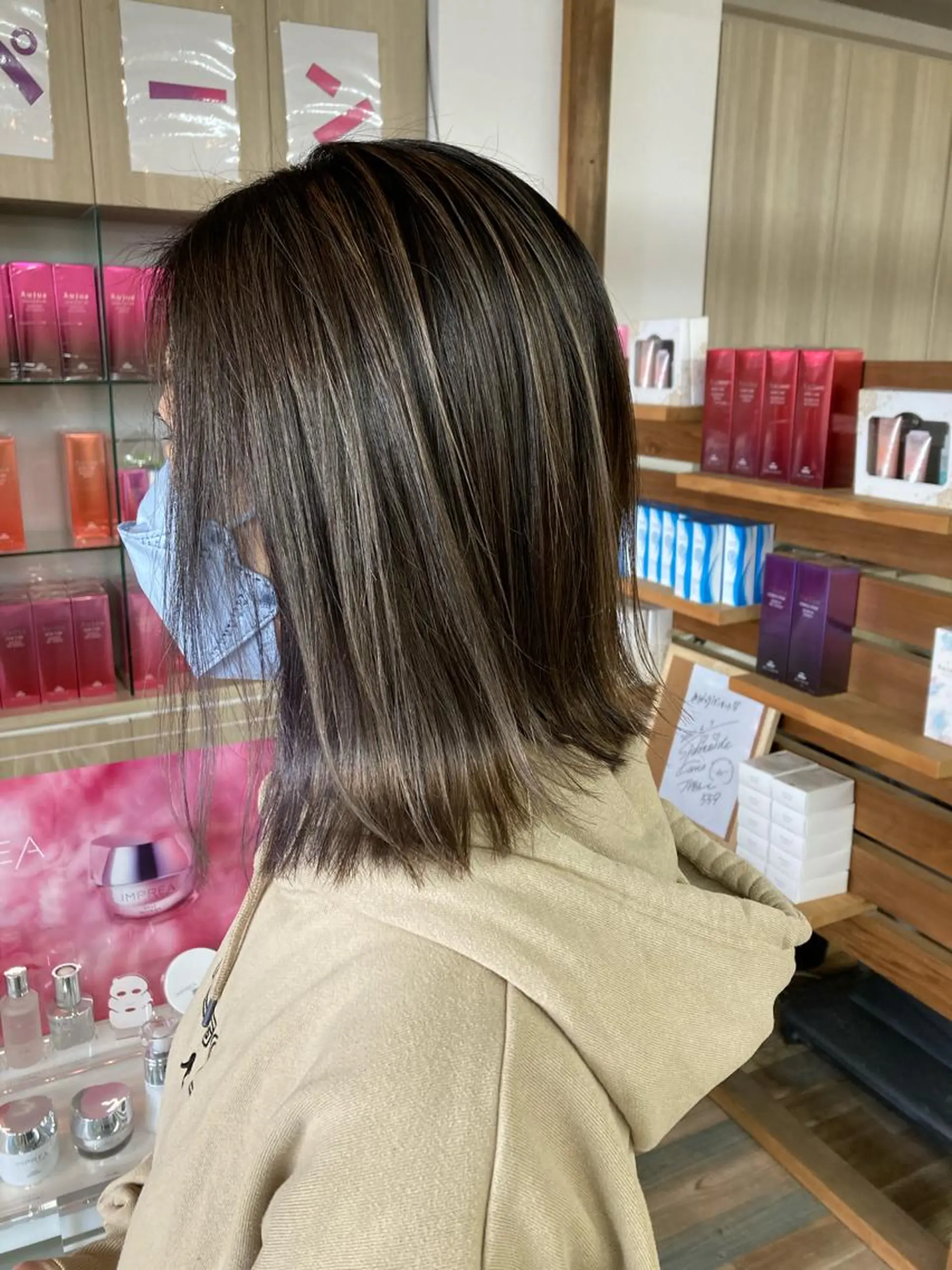 ミディアム カラー カット ヘアカラー トリートメント ヘアセット ✂️似合わせの魔術師 石田一樹✂️のヘアスタイル