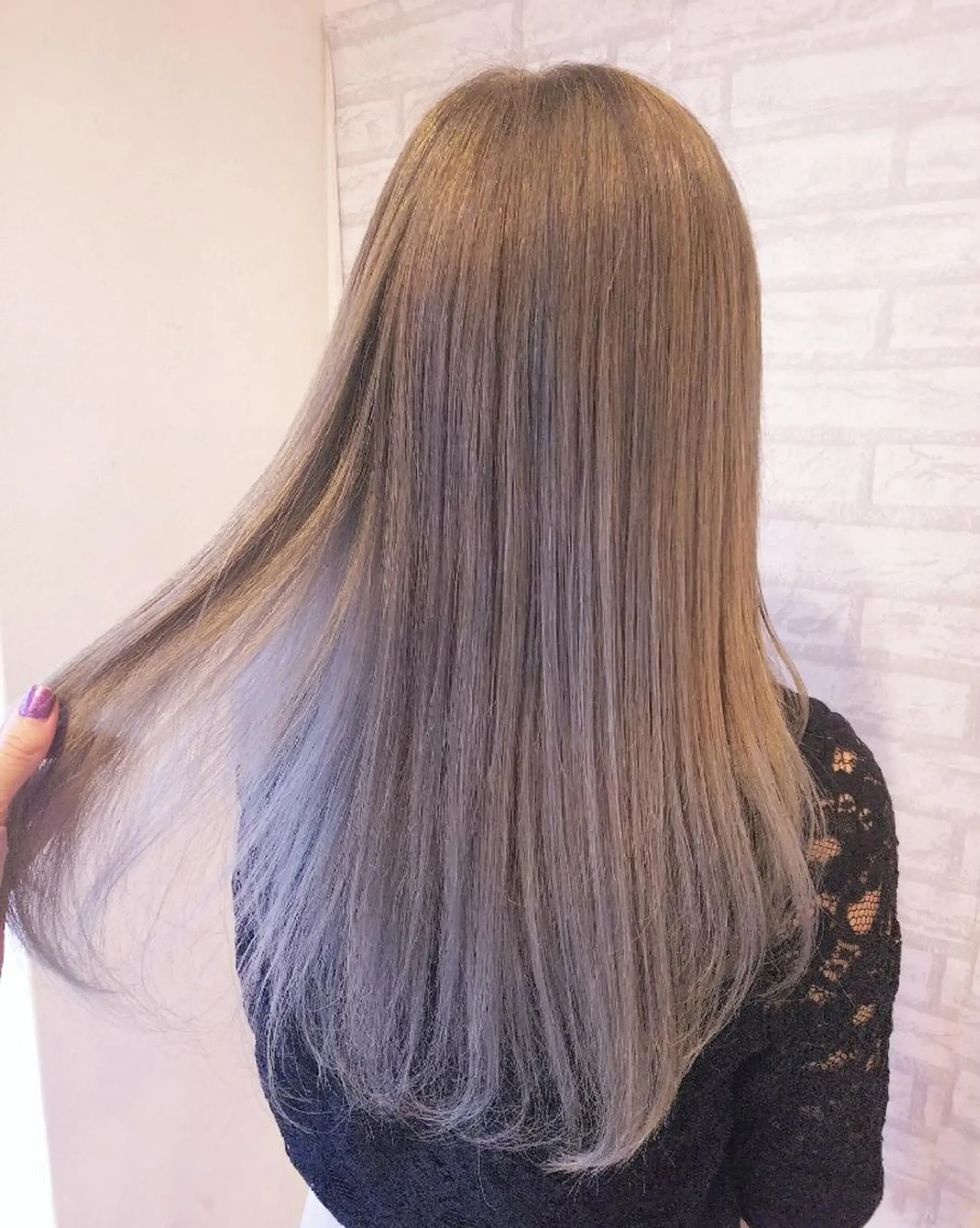 ロング カラー ヘアカラー トリートメント JIL BLAN 京都所属・RU RIのヘアスタイル