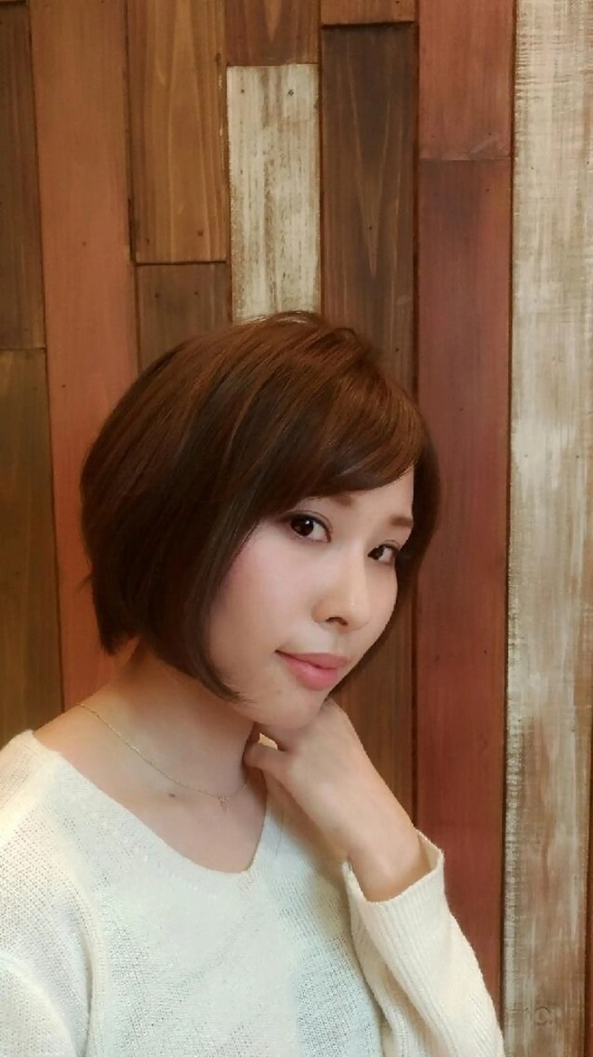 ミディアム キノシタ ナオユキのヘアスタイル