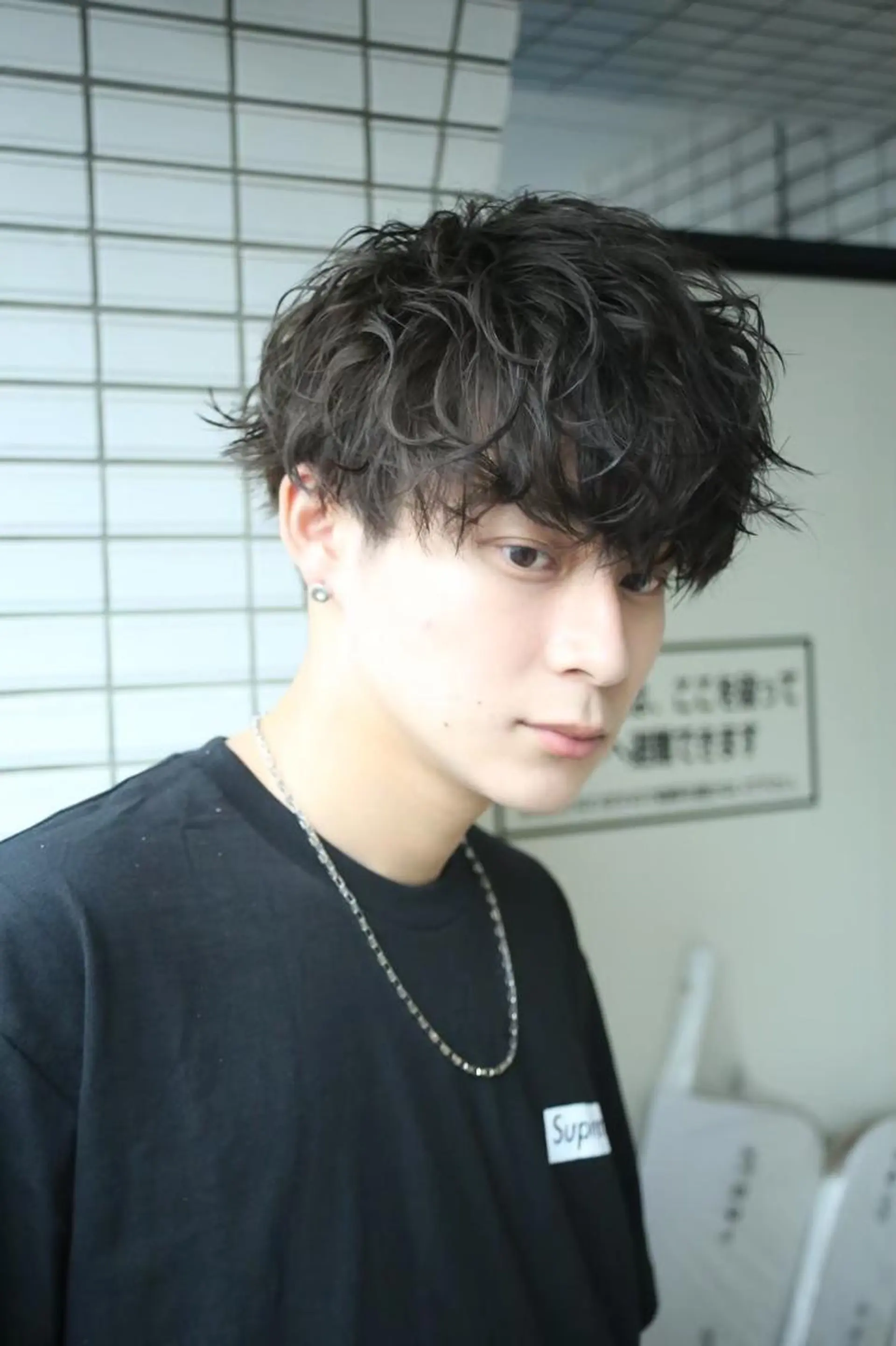 メンズ カット パーマ 髪質改善カラー💫 Eir江坂💎田中のヘアスタイル