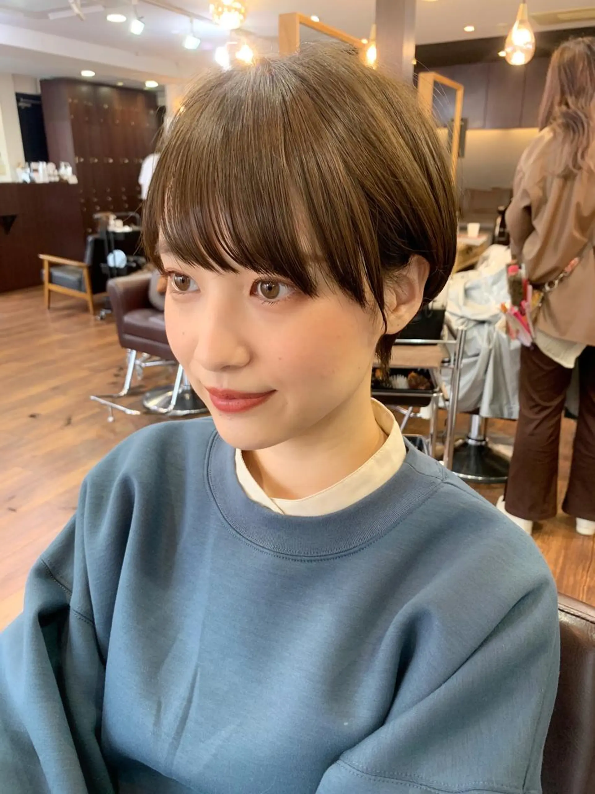 ショート 縮毛矯正/ショート/ レイヤー/畑中正敏のヘアスタイル