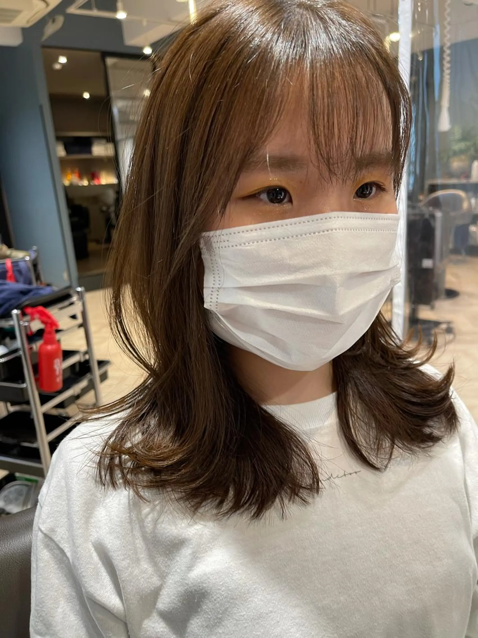 ミディアム 外ハネヘア 髪質改善＆艶髪美髪エステ専門店　Lyrae～リラエ～所属・西梅田🌿髪質改善 井手　浩太朗のヘアスタイル