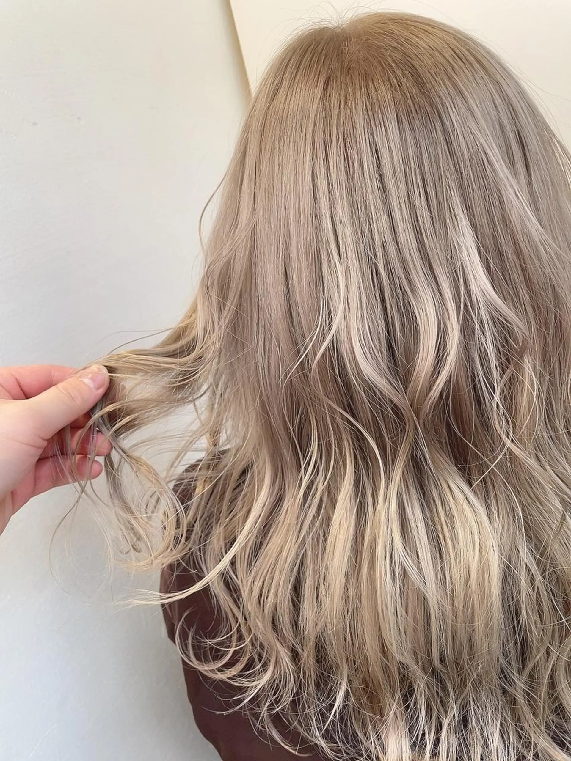 ロング ヘアカラー トリートメント レイヤー/ハッシュ 渋谷/サッタのヘアスタイル