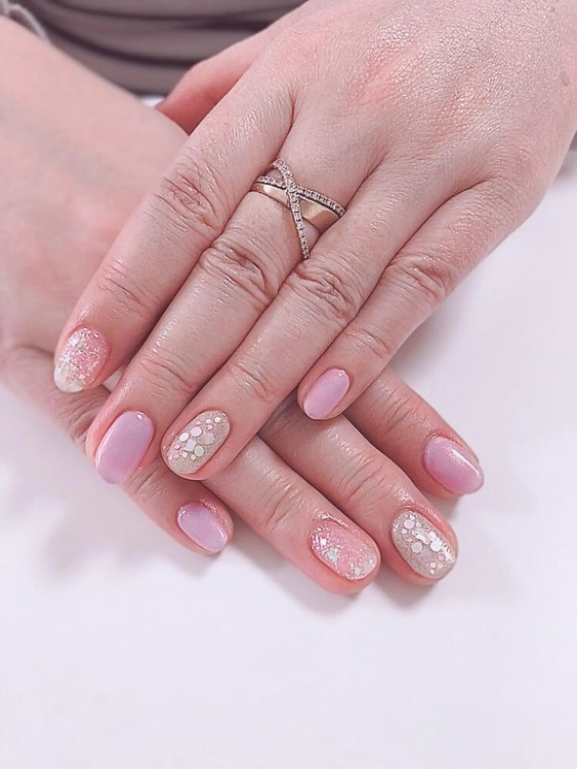 ネイル アートネイル 長さ出し フットネイル グリーン ニュアンスネイル Lily Roseスタッフ一同のマツエク・マツパデザイン