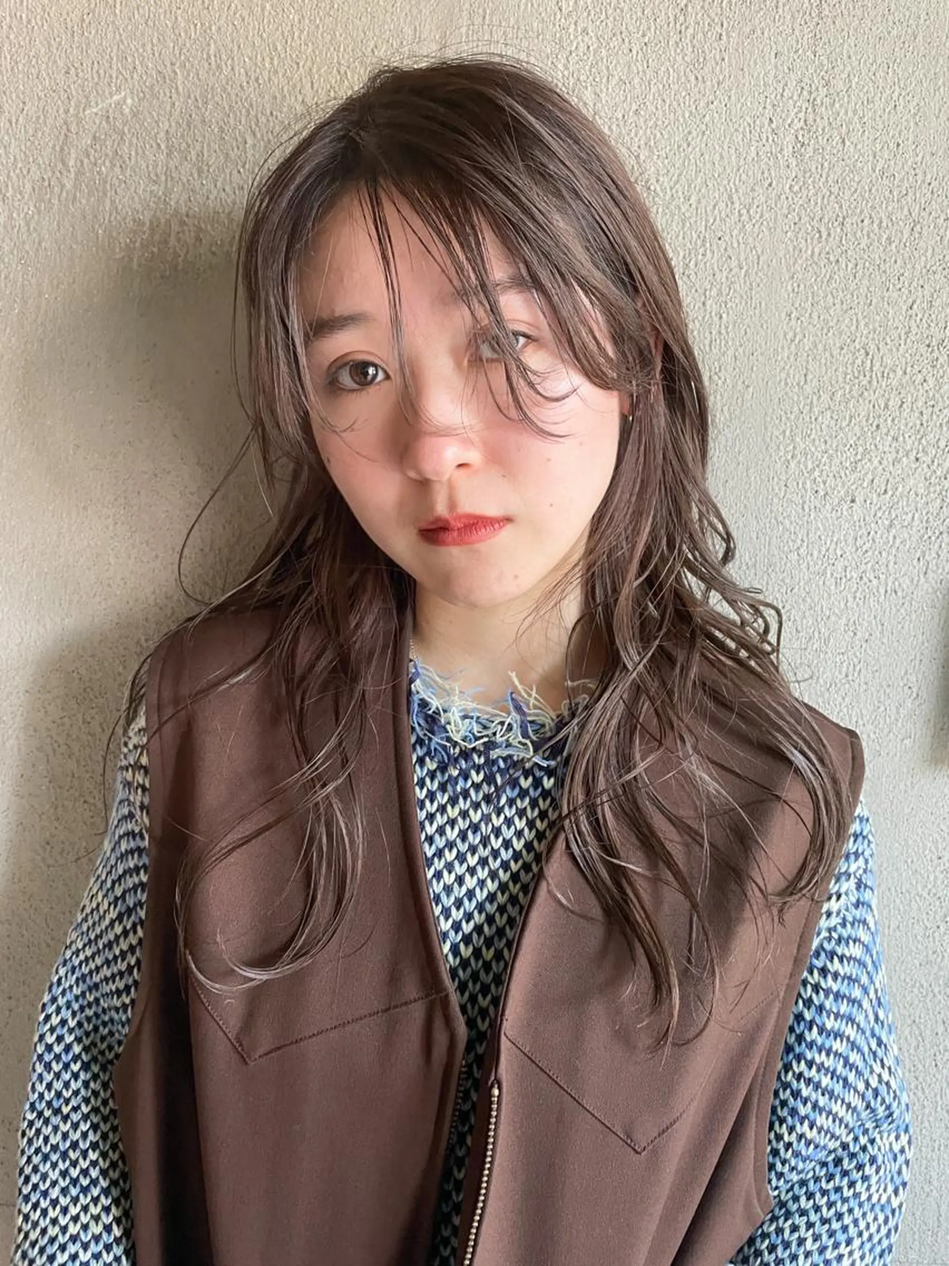 ロング パーマ パーマ/レイヤー 岩山丈一郎のヘアスタイル