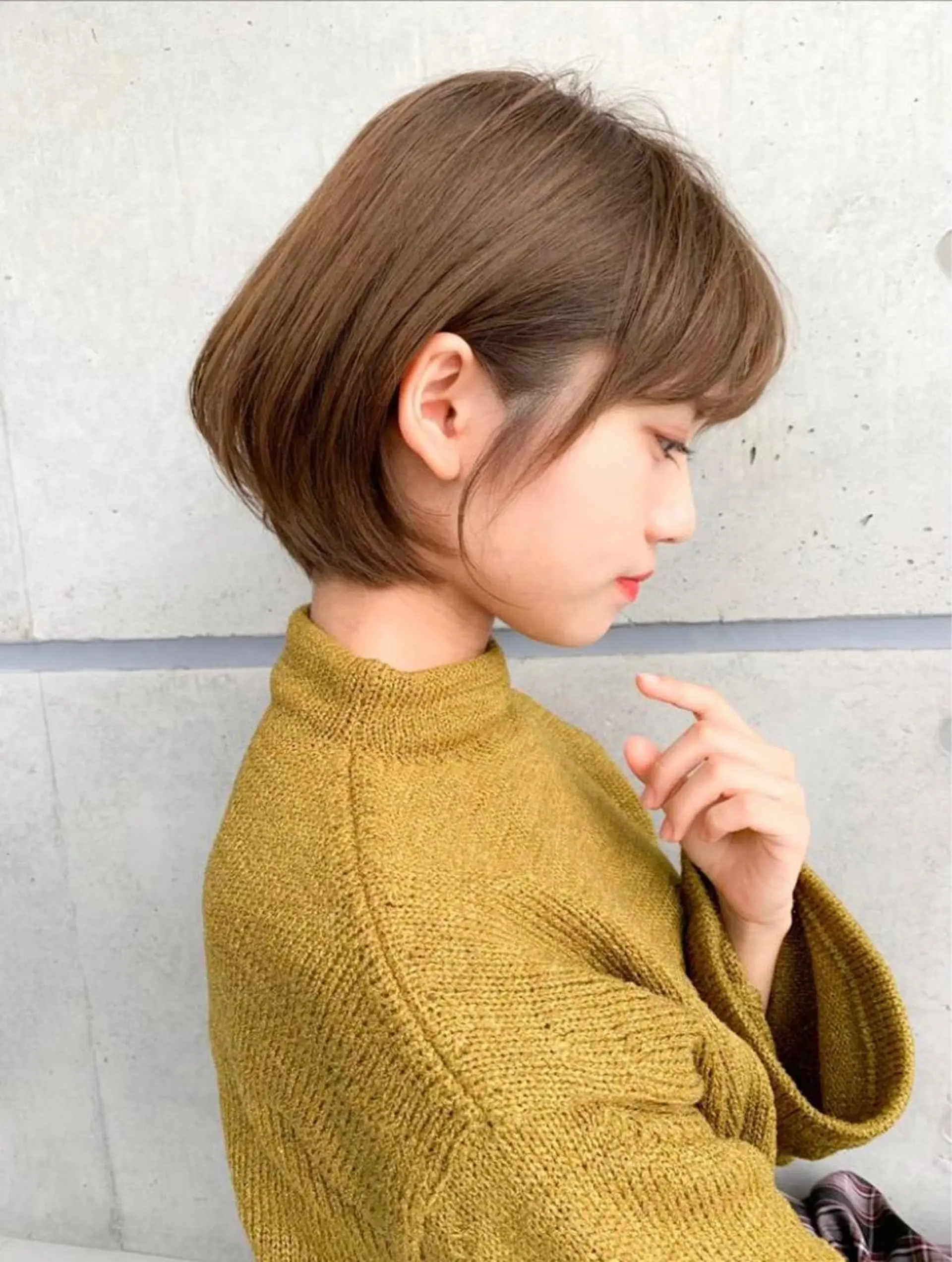 ミディアム くすみミルクティー／ ブラウン🪡TOWAのヘアスタイル