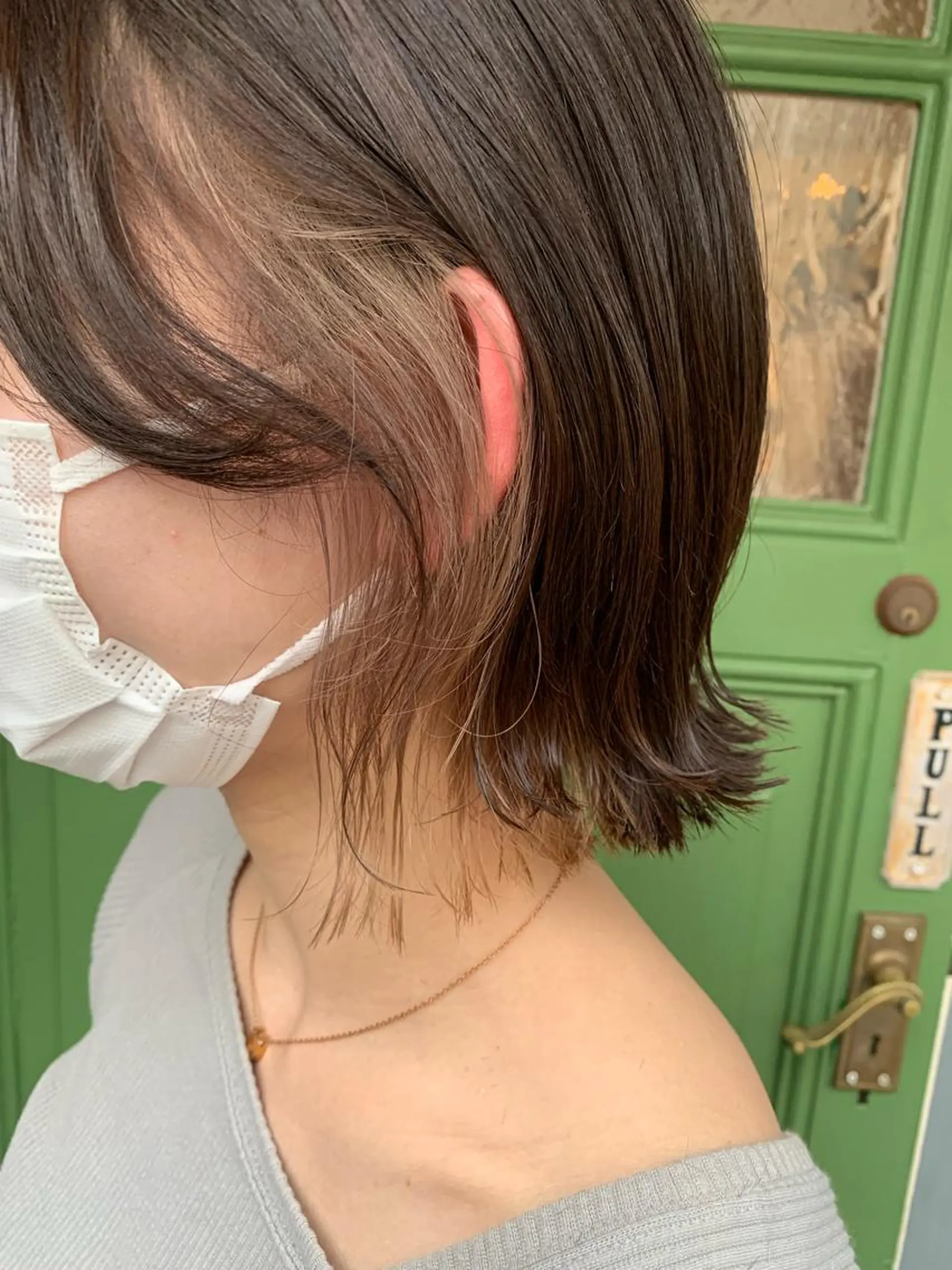 ショート カラー ヘアカラー 清水千優/パーマ/透 明感カラー/メンズのヘアスタイル