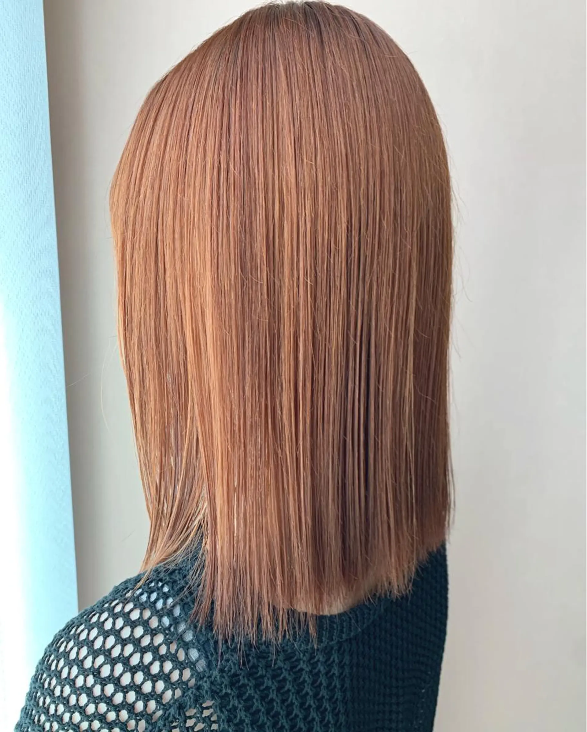 ミディアム カラー ベージュカラー ブリーチ ダブルカラー ブリーチなしカラー オレンジ カット ヘアカラー トリートメント hub hair レイヤー/透明感のヘアスタイル