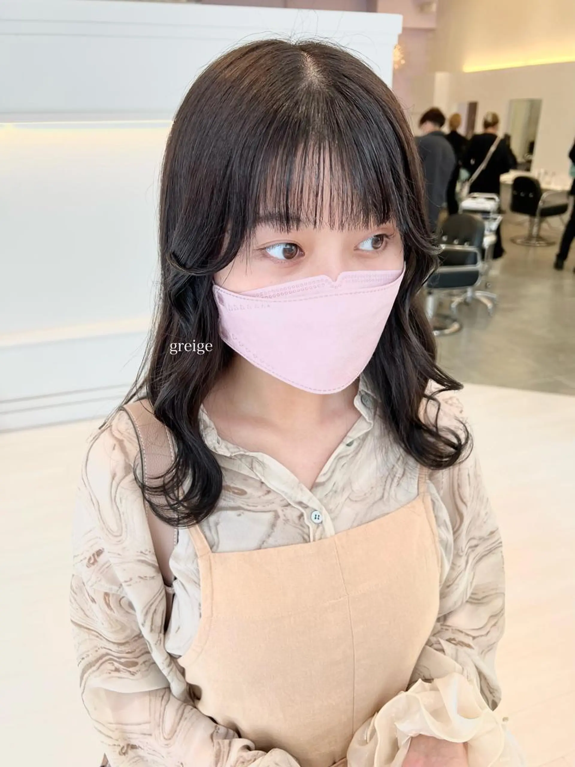 セミロング カラー Parve  Mix /板野妃莉のヘアスタイル