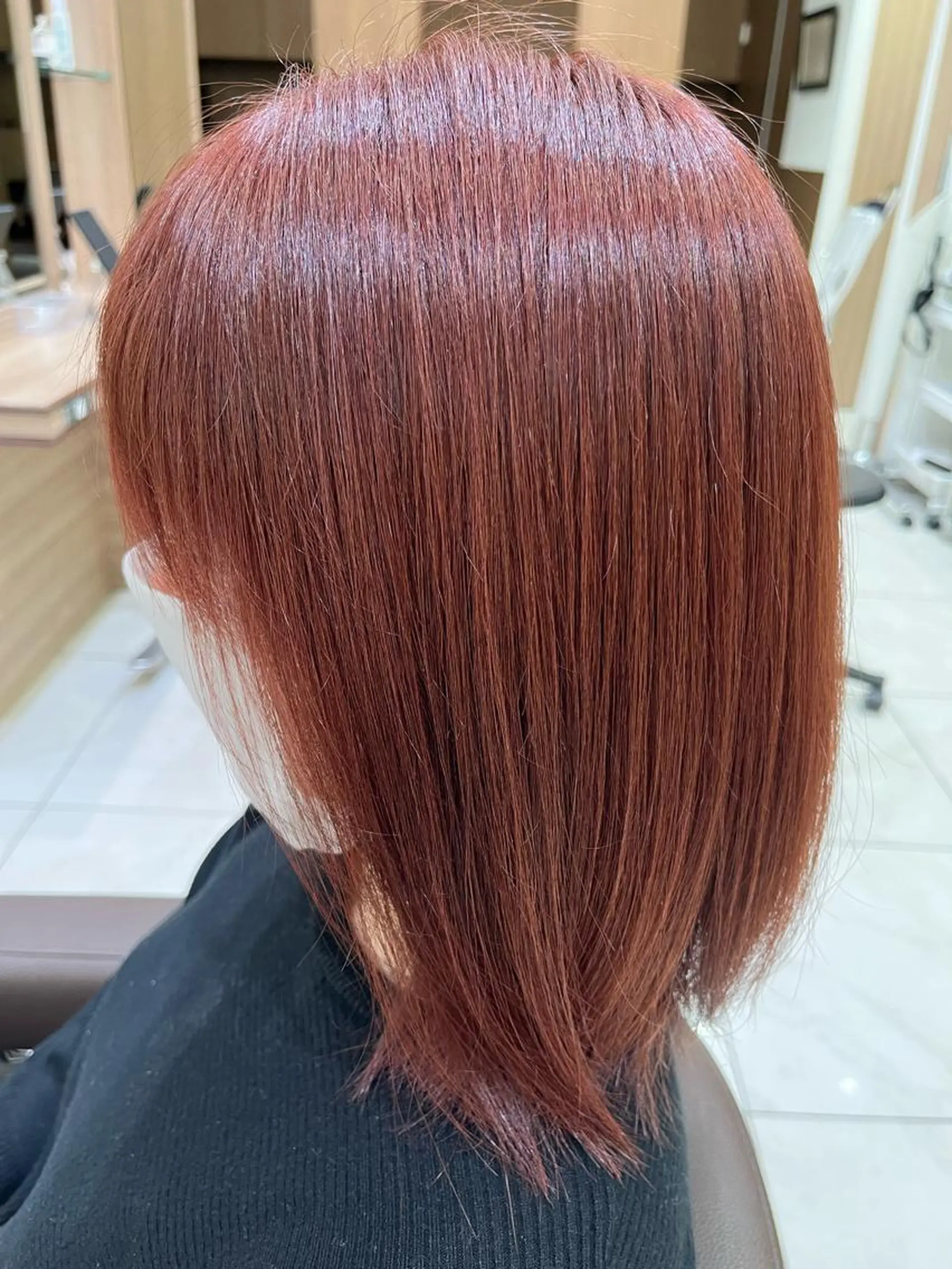 カラー ブラウンカラー ピンクカラー 伊佐 愛のヘアスタイル