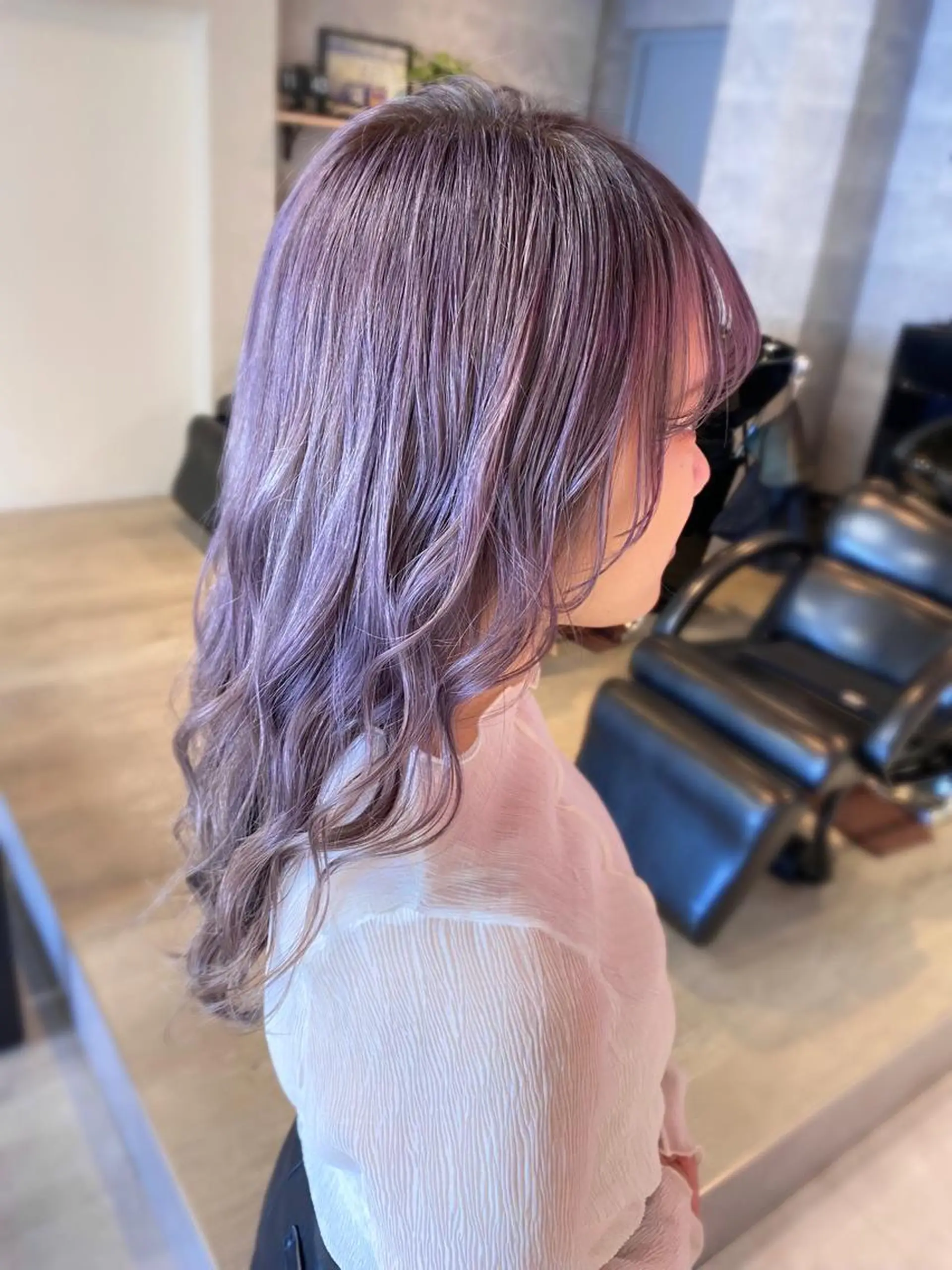 セミロング カラー 🪞個室サロン/韓国 艶髪/keito🪞のヘアスタイル