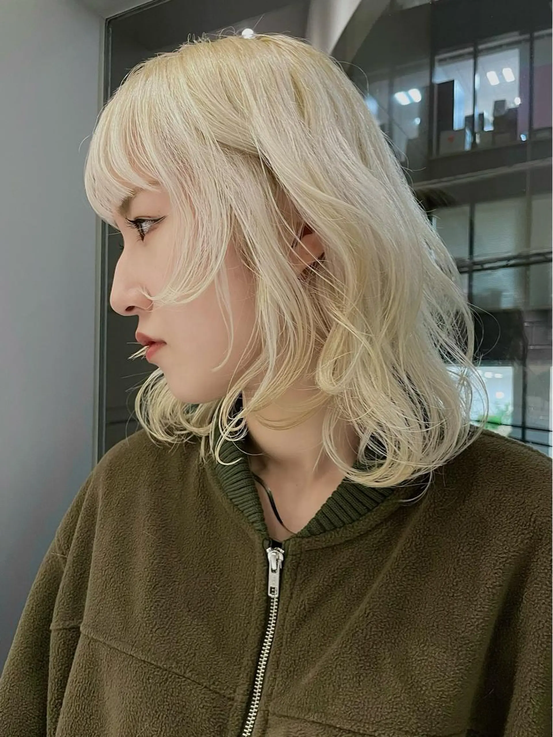 ミディアム カラー カット ヘアカラー トリートメント SALOWIN所属・ブリーチ✨ ボブ✨レイヤーのヘアスタイル