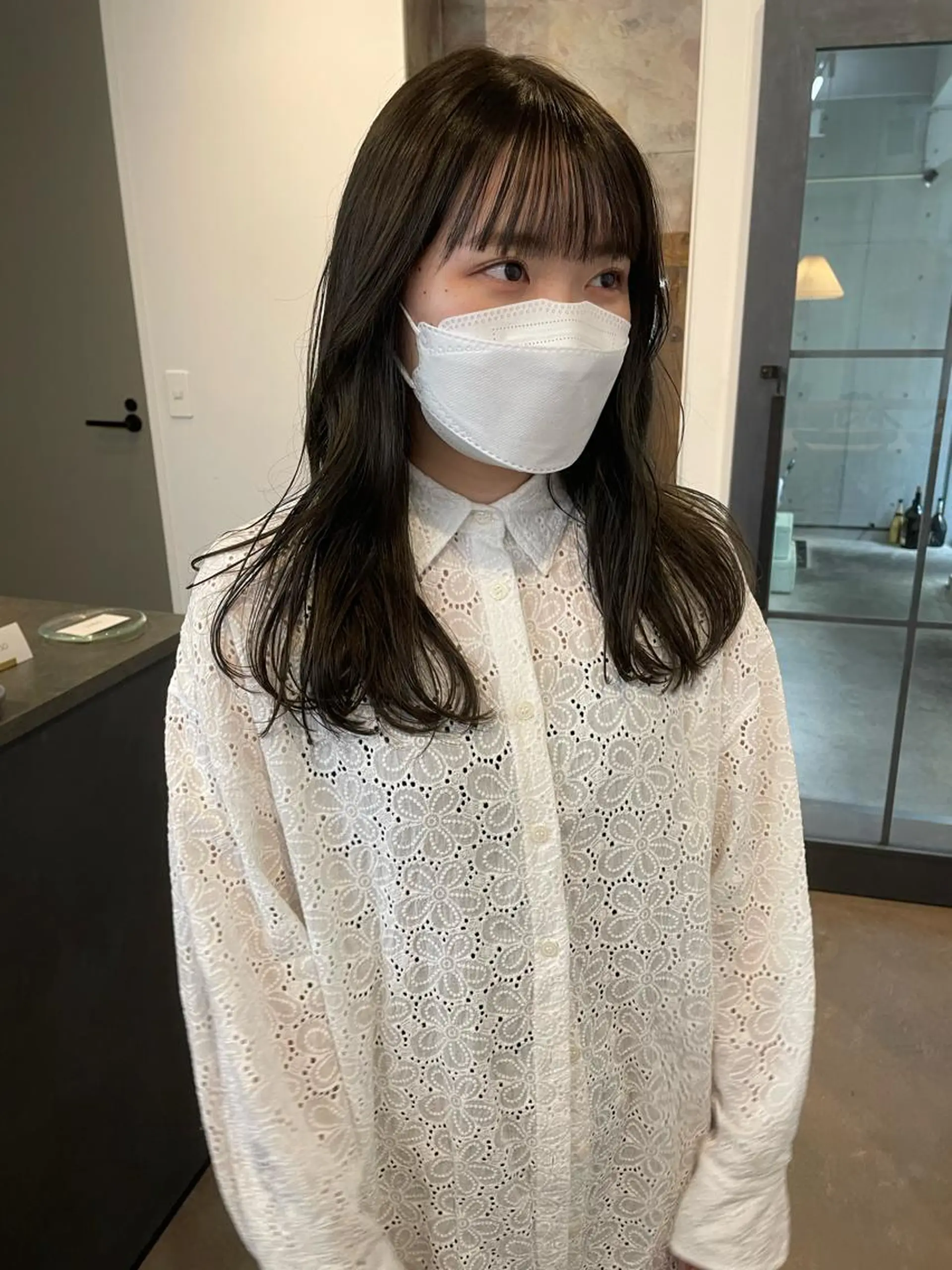 ロング カラー 原 菜帆のヘアスタイル