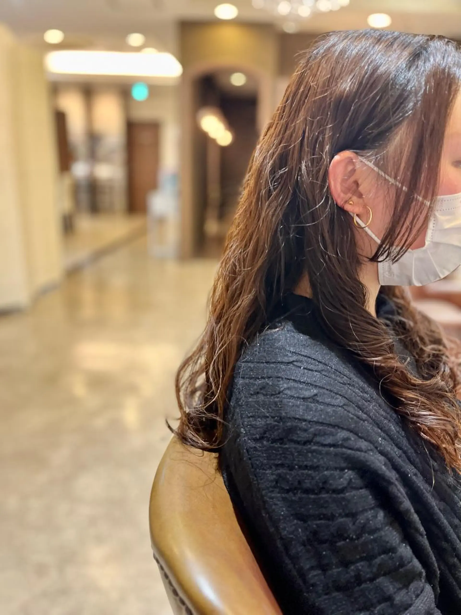 ロング パーマ オオソネ マリアのヘアスタイル