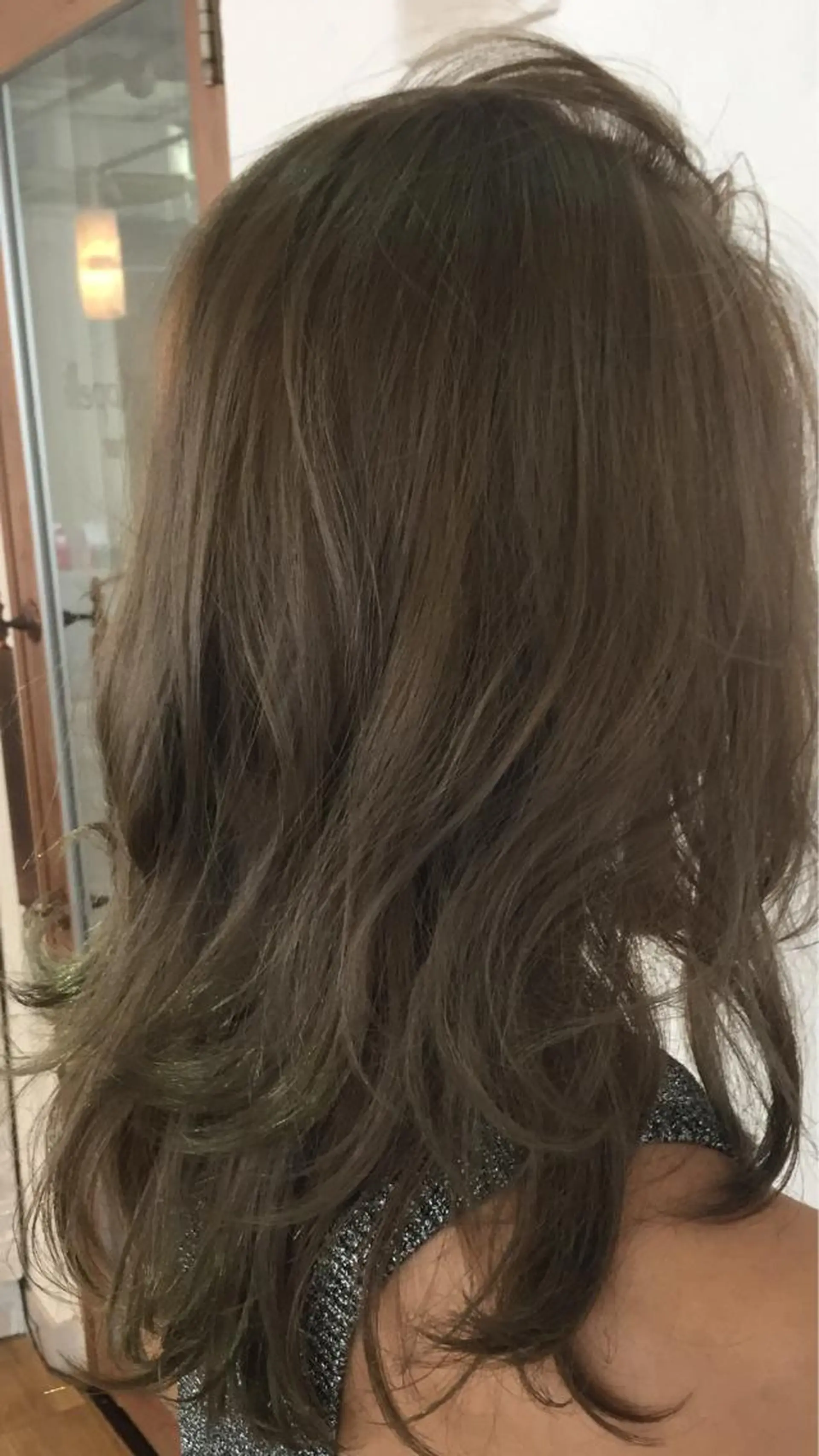 ミディアム カラー アッシュ アッシュグレー ハットリ /北習志野のヘアスタイル