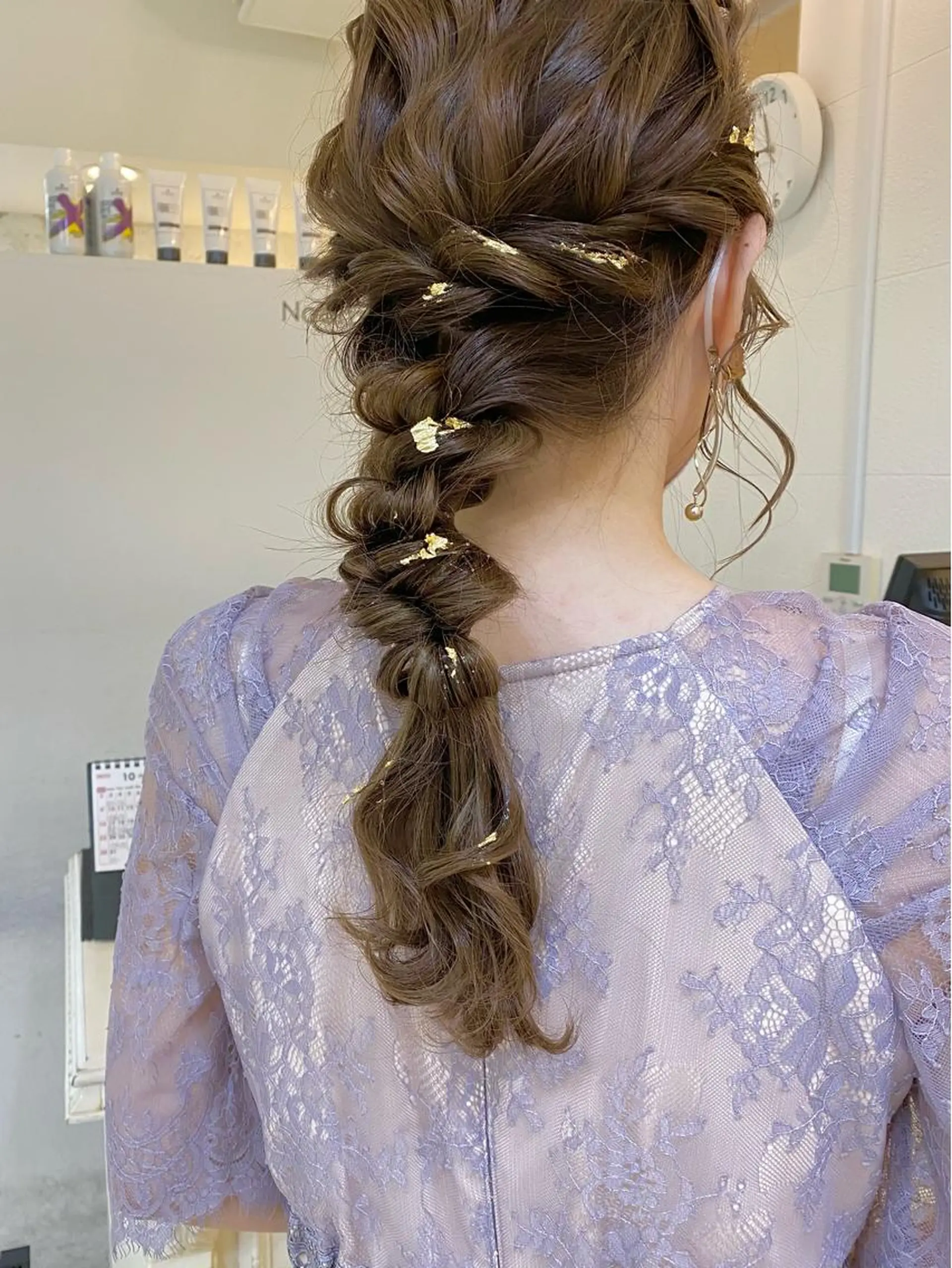 ロング カラー ヘアアレンジ マツエク・マツパ アイブロウ ヘアセット Noah's　Ark所属・透明感カラー🫧ヘア セット🫧松本菜月の眉毛・アイブロウイメージ